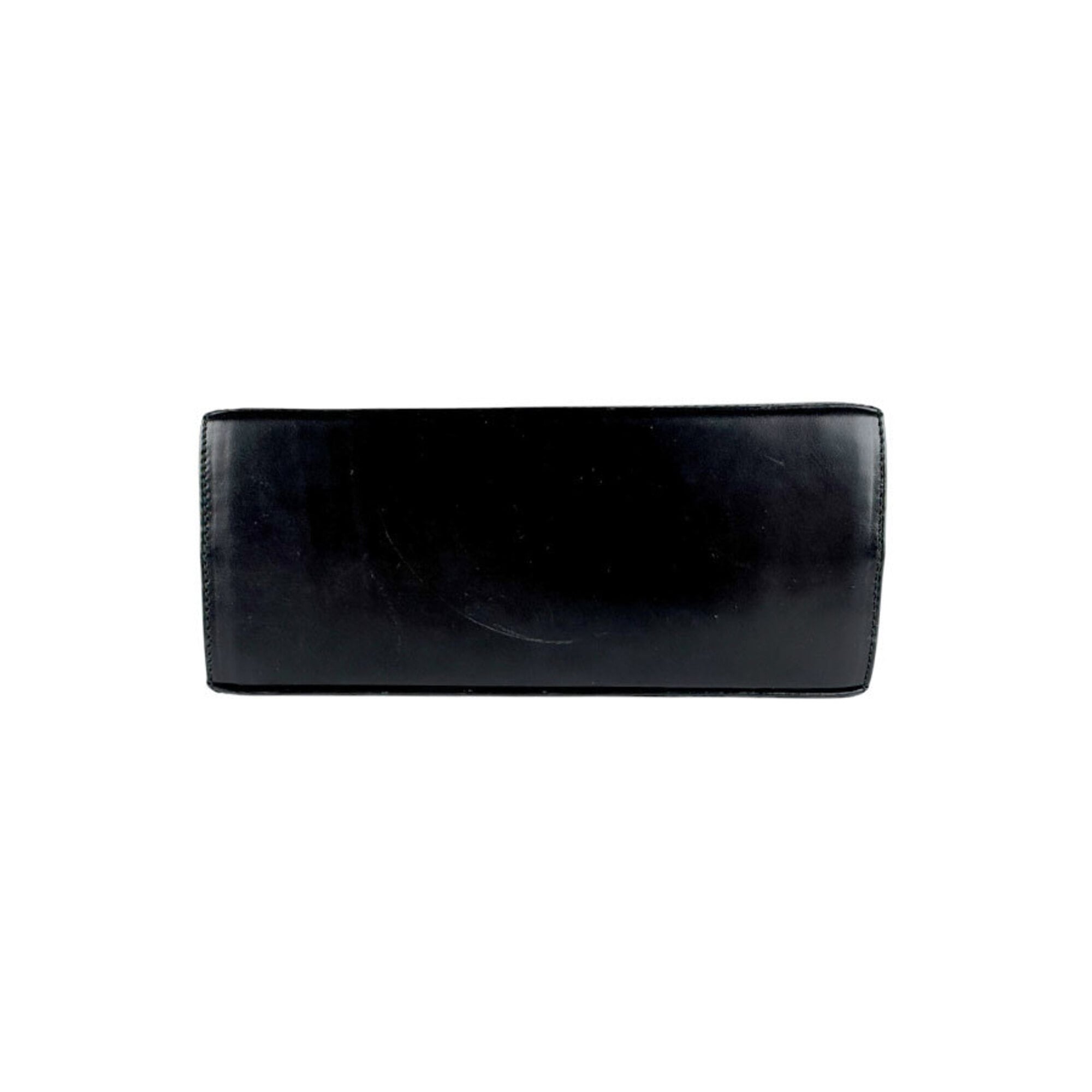 Salvatore Ferragamo Black Leather Handbag Shoulder Bag (Pre-Owned)