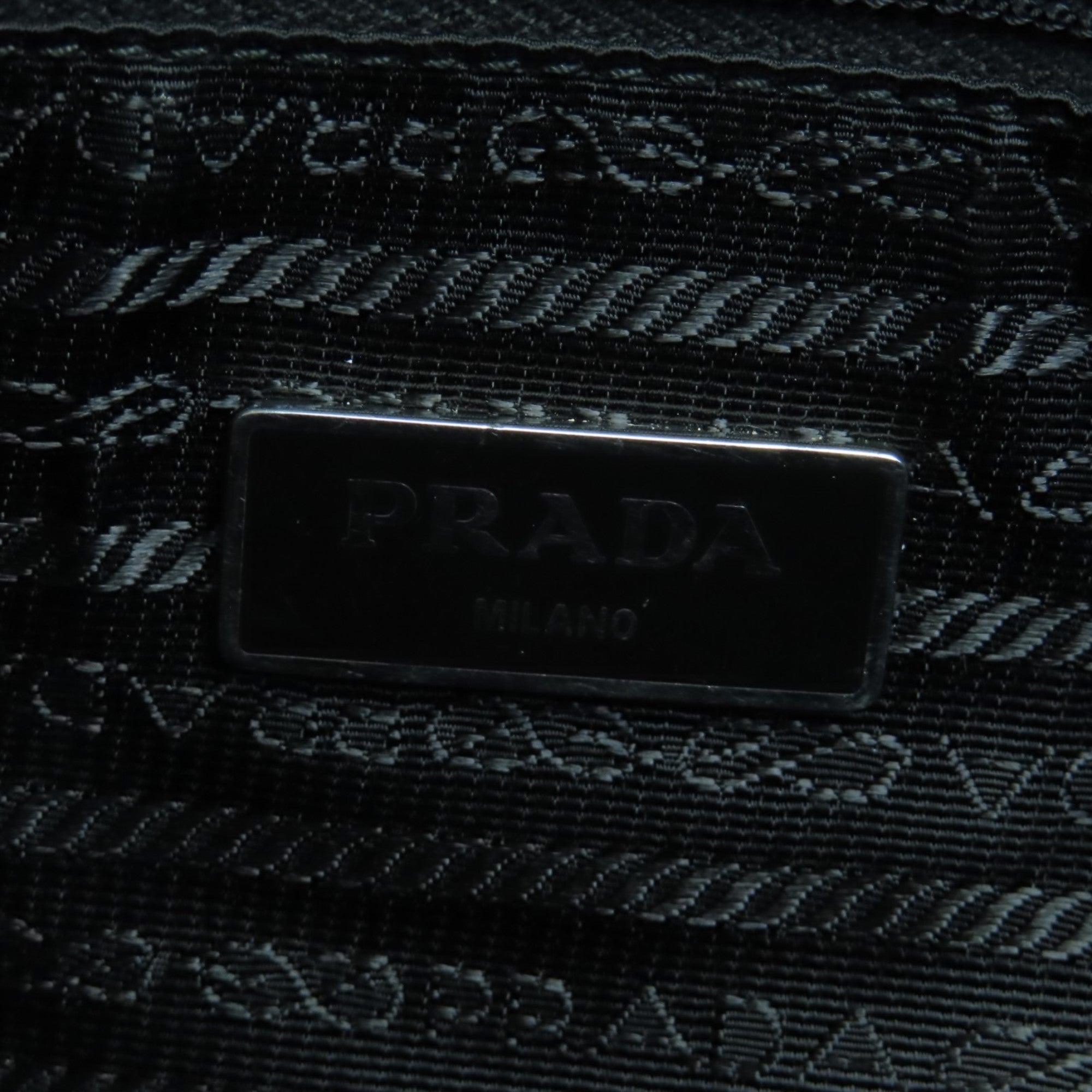 Prada Black Nylon Leather Handbag (Pre-Owned)