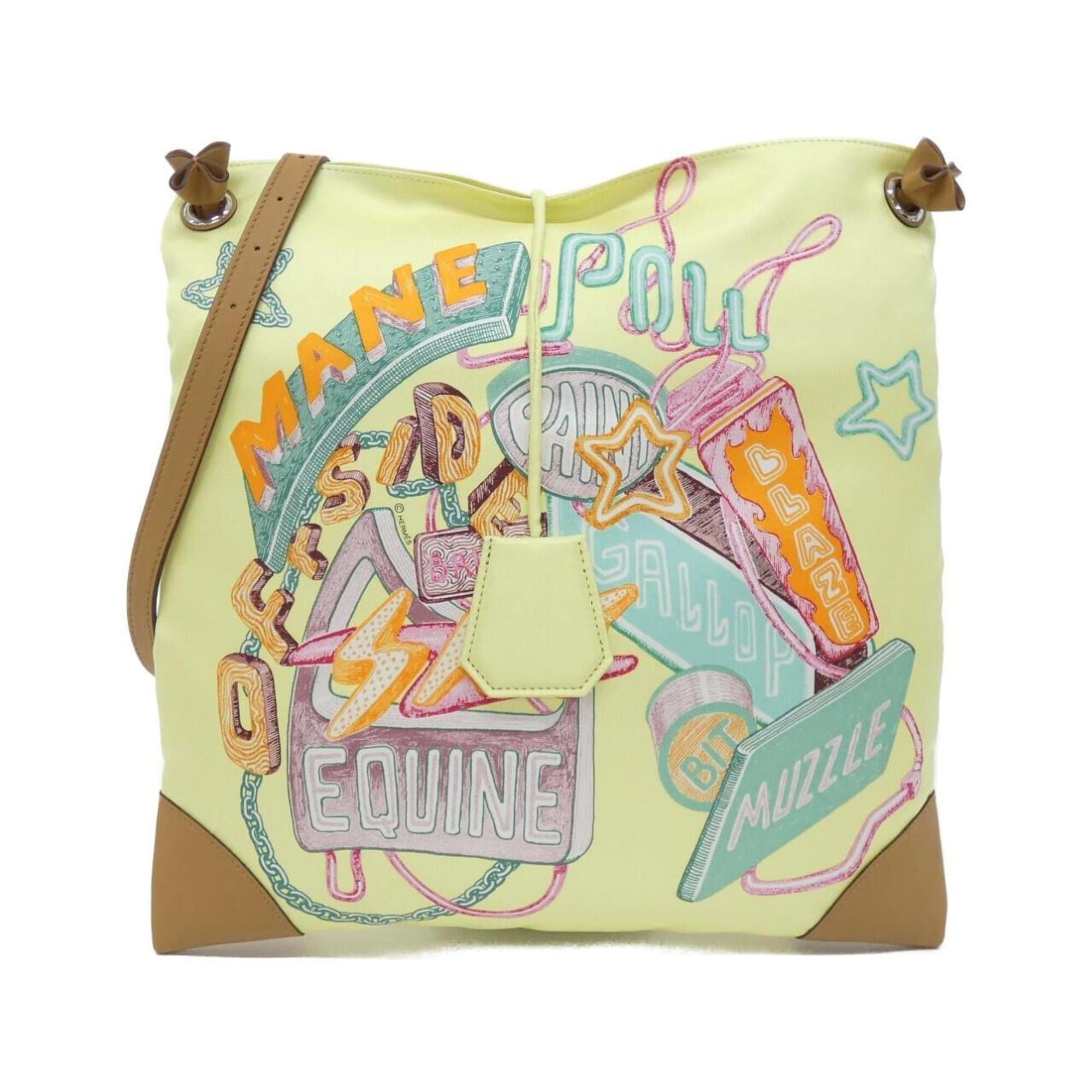 Hermes Biscuit Jaune Silk Swift Leather Shoulder Bag (Pre-Owned)