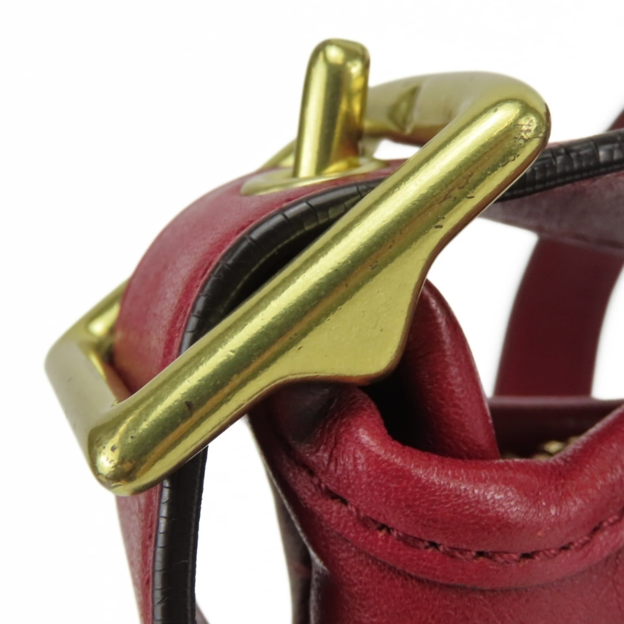 Coach Bordeaux Leather Shoulder Bag (Pre-Owned)