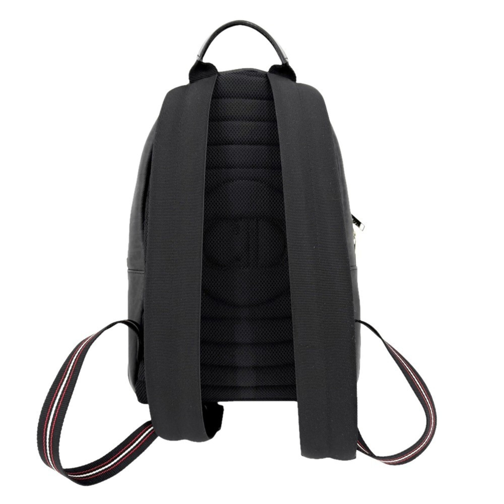 Dior Homme Black Red Color Leather Backpack (Pre-Owned)