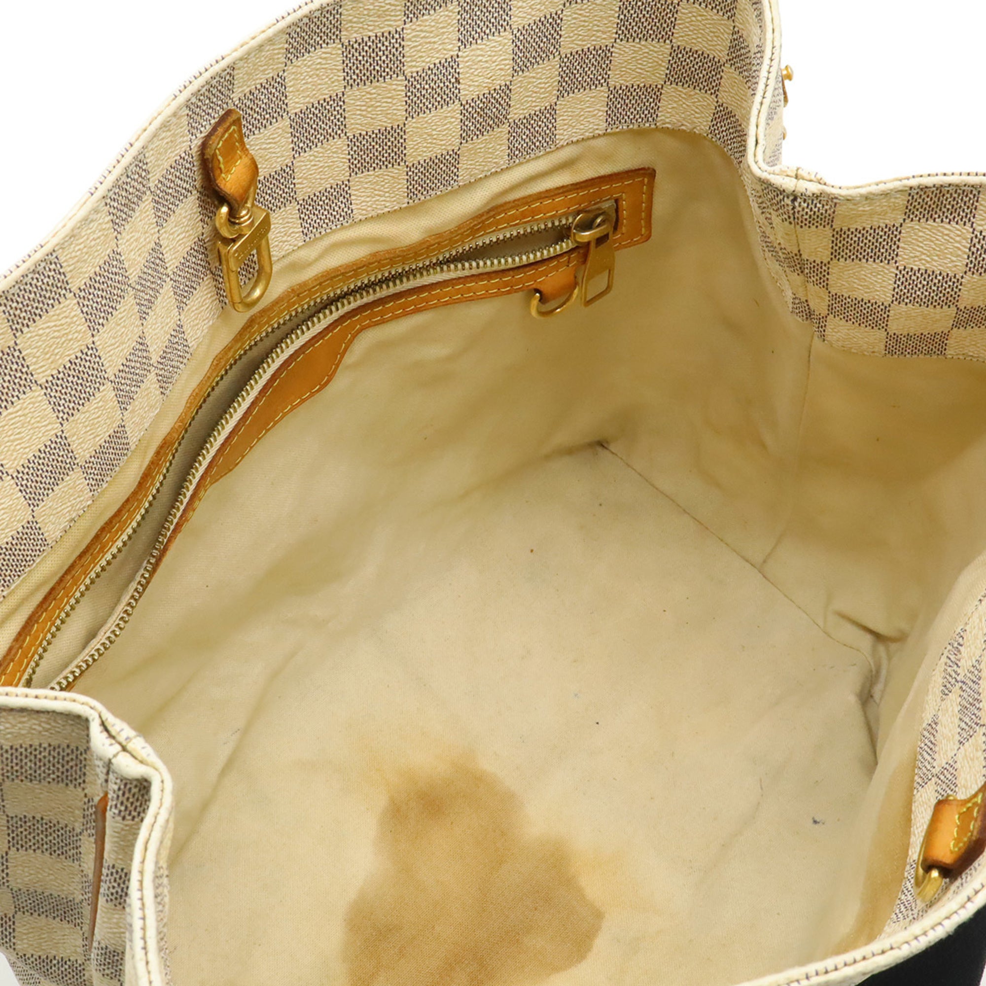 Louis Vuitton Damier Azur Ivory Damier Azur Shoulder Bag Tote Bag (Pre-Owned)