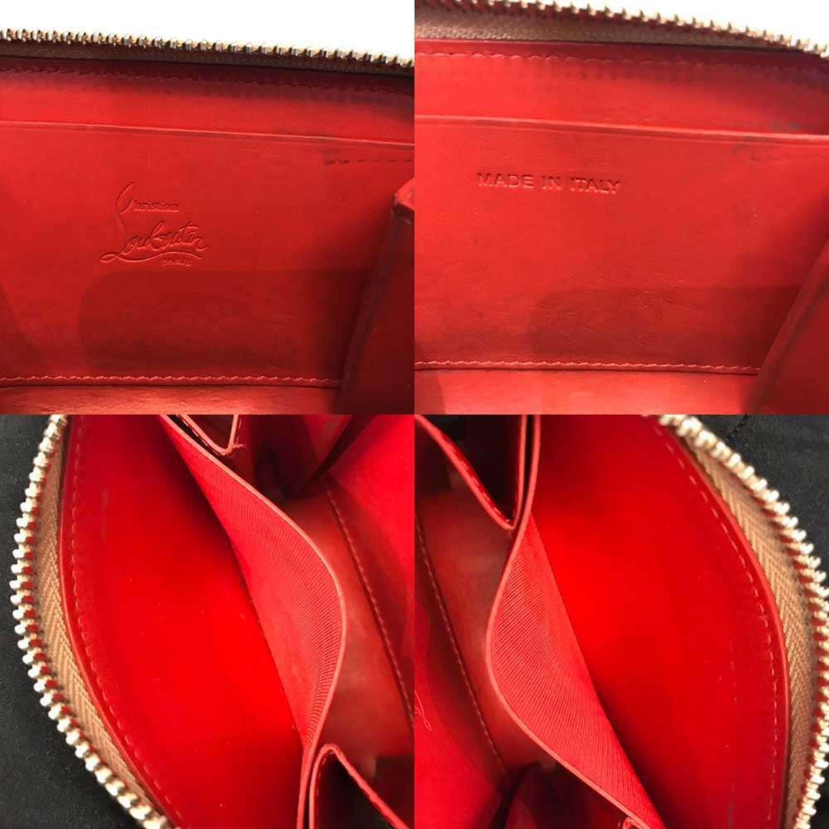 Christian Louboutin Pink Leather Coin Purse/Coin Case (Pre-Owned)
