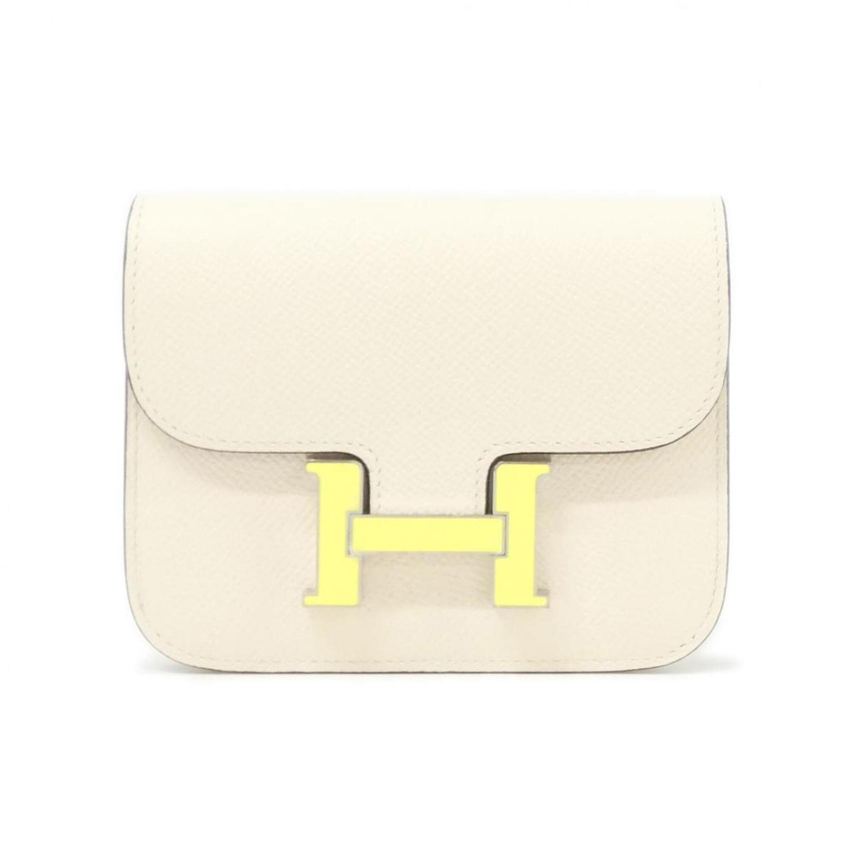 Hermes White Epsom Leather Wallet (Bi-Fold) (Pre-Owned)