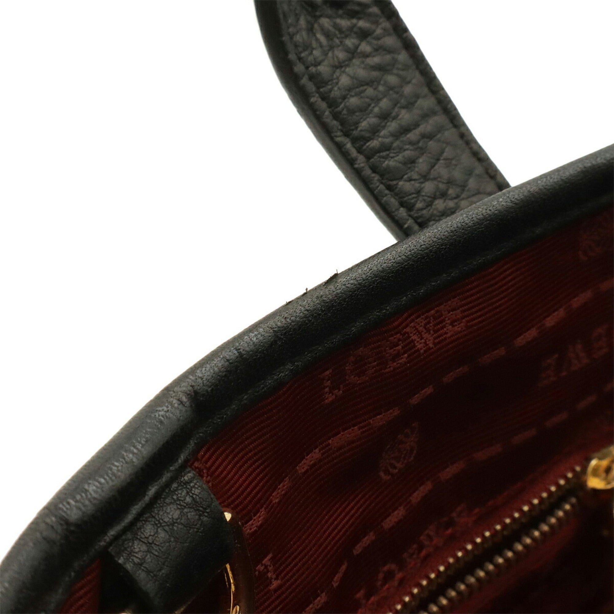 Loewe Black Leather Handbag Tote Bag (Pre-Owned)