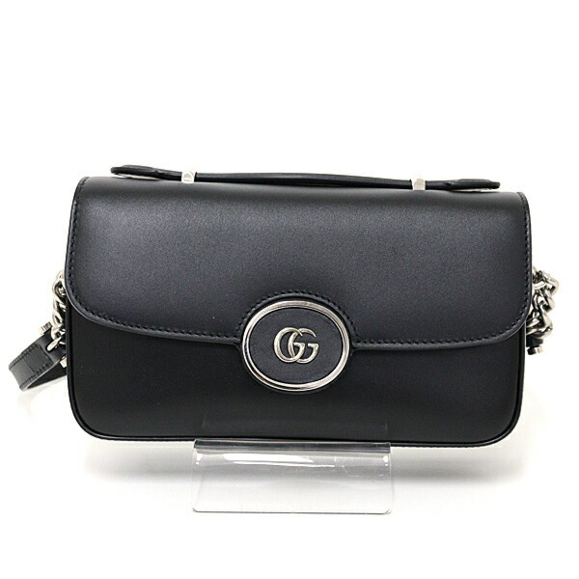Gucci Black Leather Shoulder Bag (Pre-Owned)