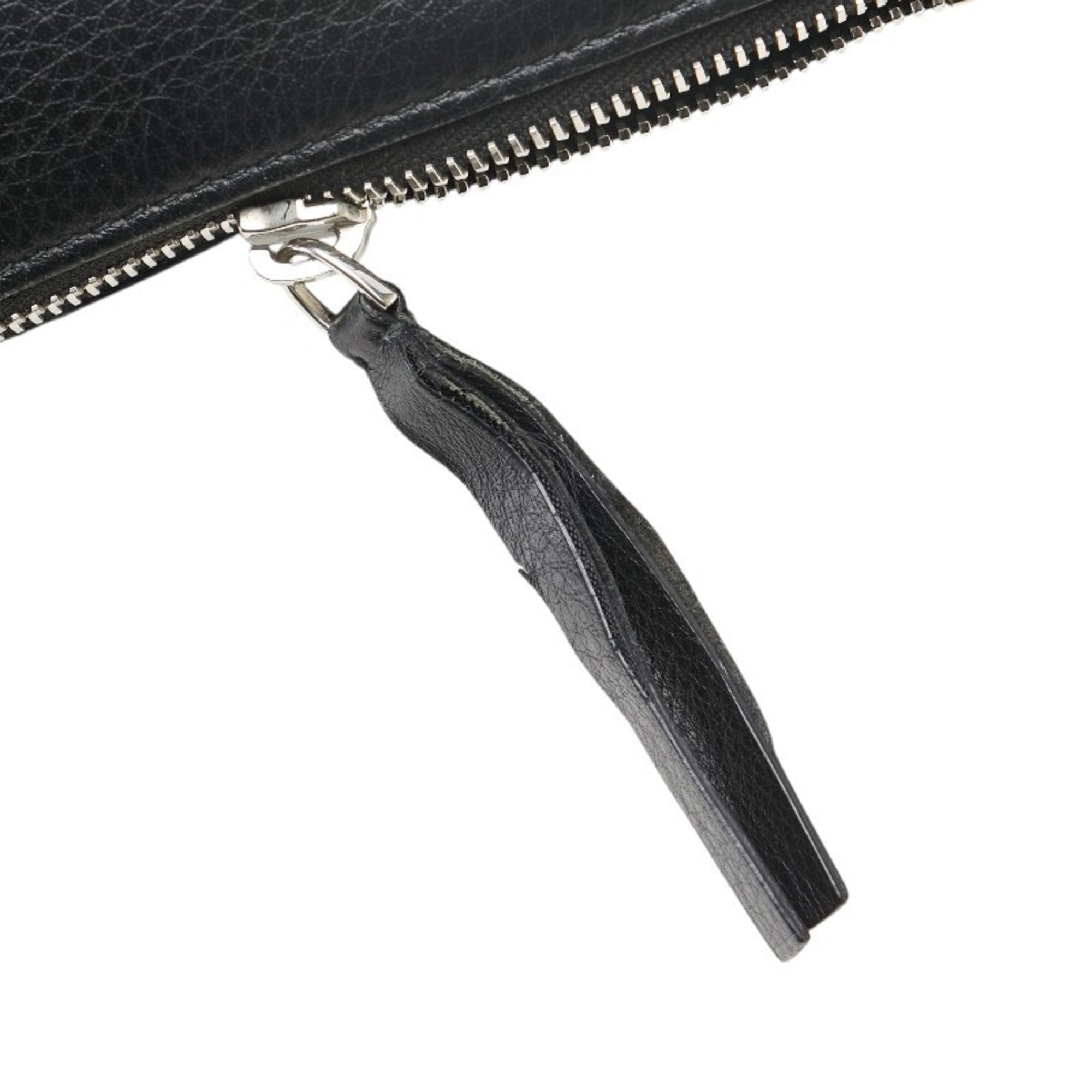 Balenciaga Black Leather Pouch (Pre-Owned)