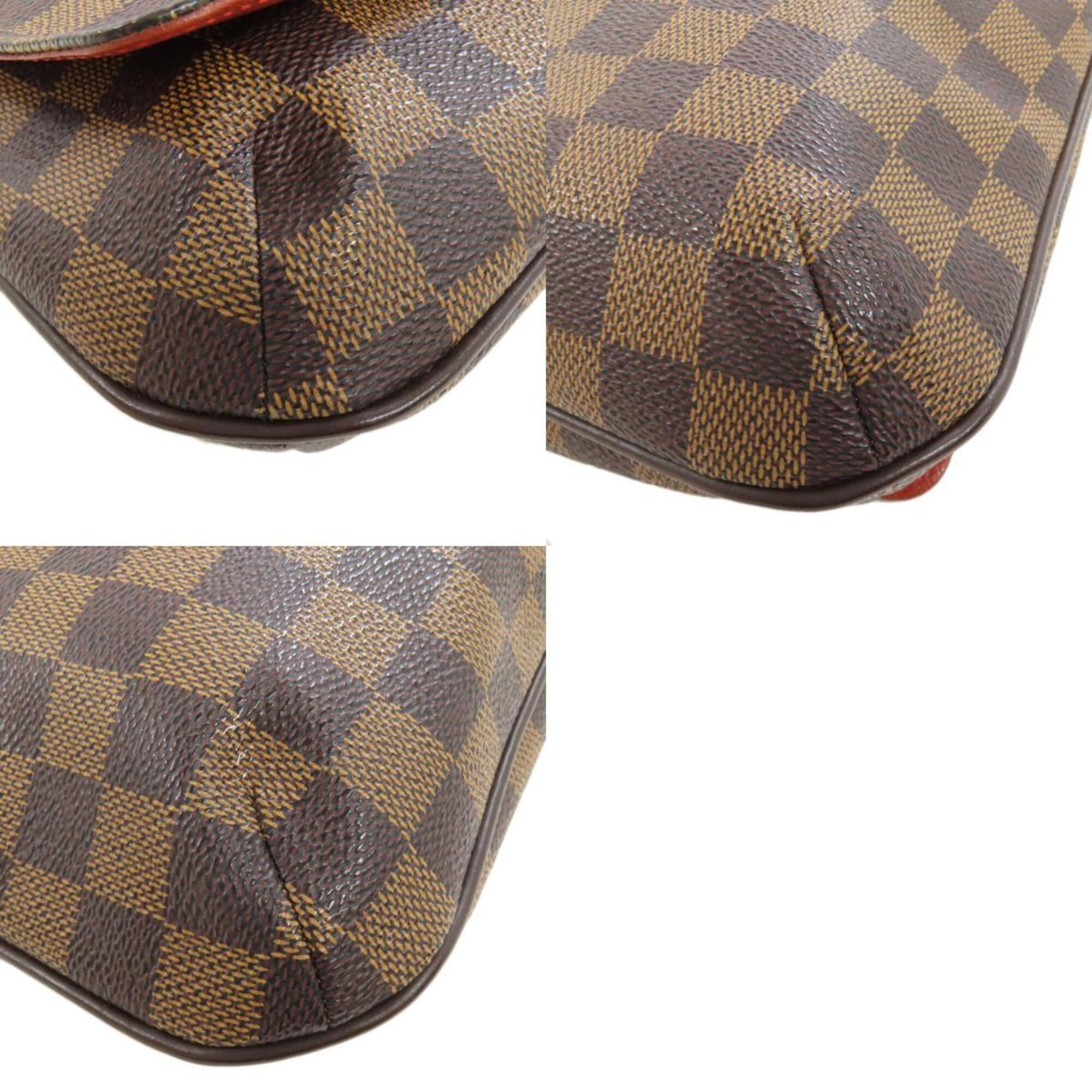 Louis Vuitton Brown Damier Canvas Ebene Damier Canvas Shoulder Bag (Pre-Owned)