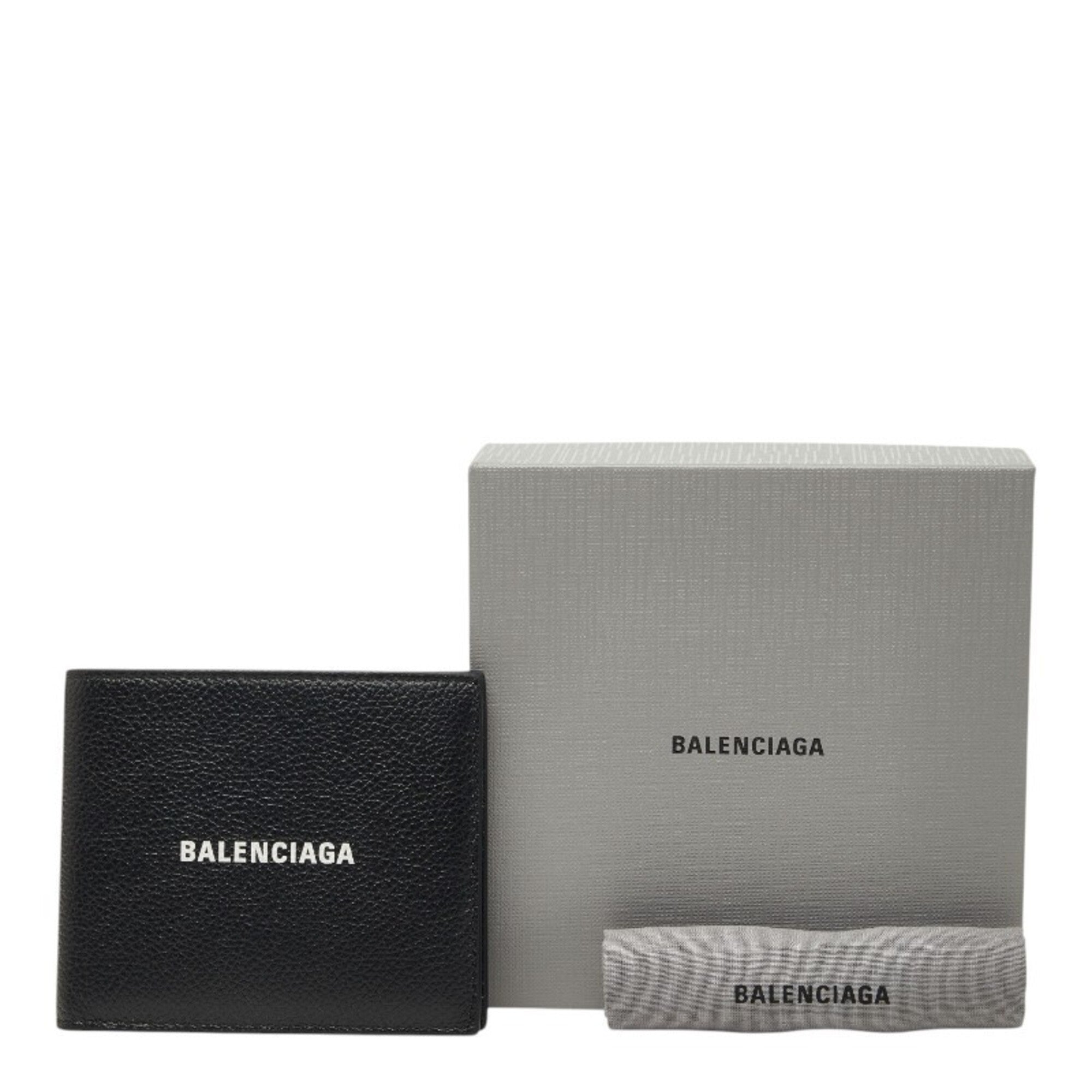 Balenciaga Black Leather Wallet (Bi-Fold) (Pre-Owned)