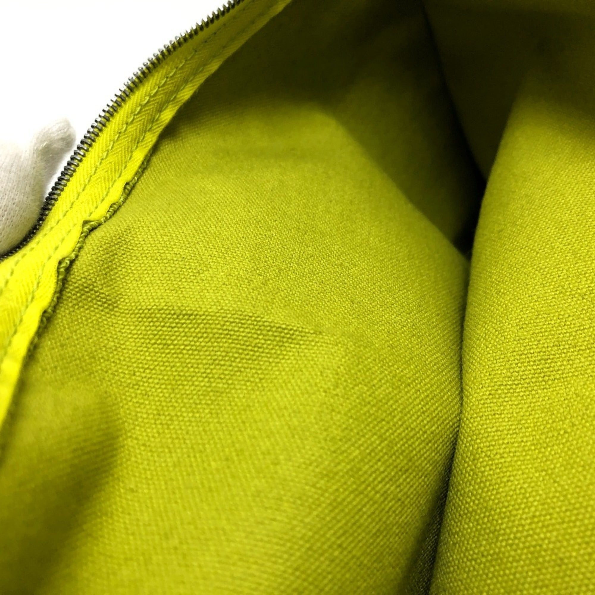 Hermes Green Canvas Pouch (Pre-Owned)