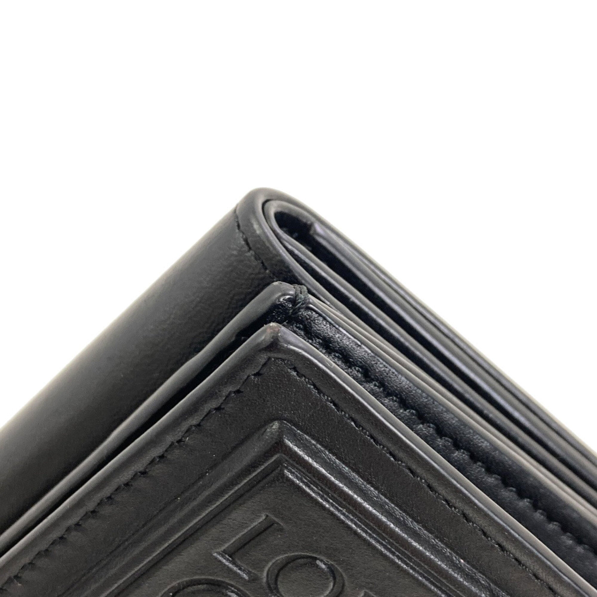 Loewe Black Leather Wallet (Tri-Fold) (Pre-Owned)