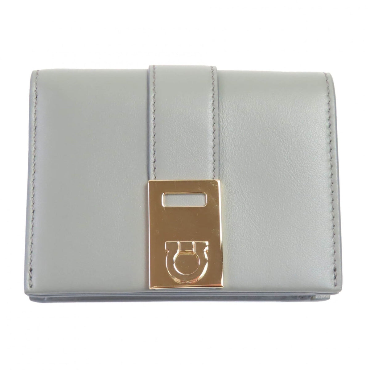 Salvatore Ferragamo Gancini Leather Wallet (Bi-Fold) (Pre-Owned)
