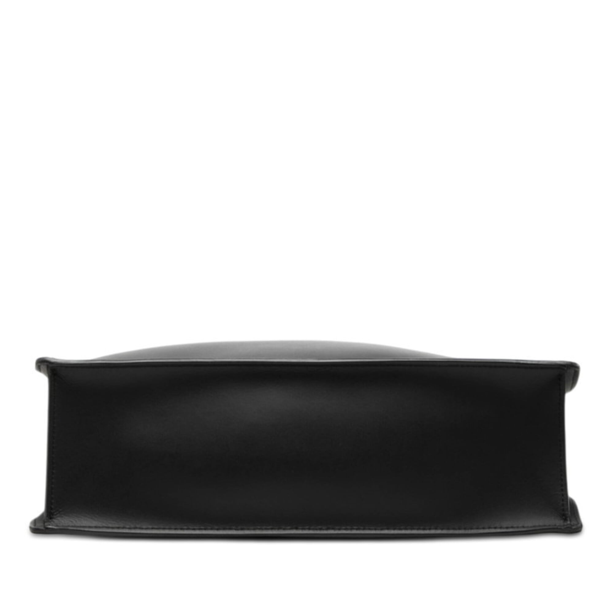 Valentino Black Leather Handbag Tote Bag (Pre-Owned)