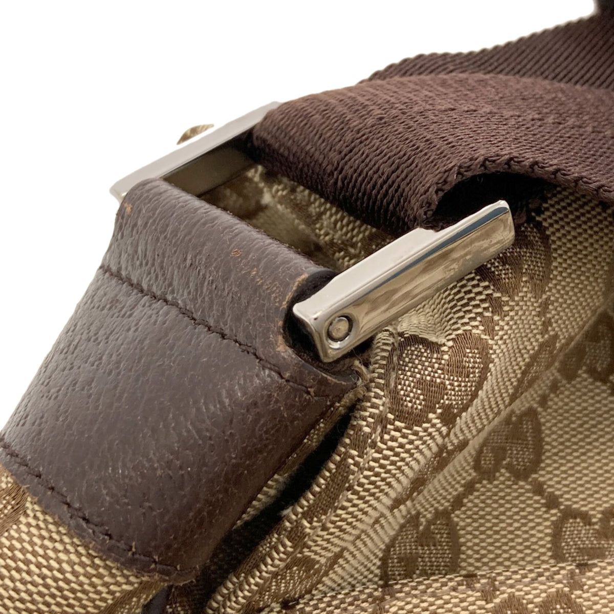 Gucci Brown Canvas Shoulder Bag (Pre-Owned)