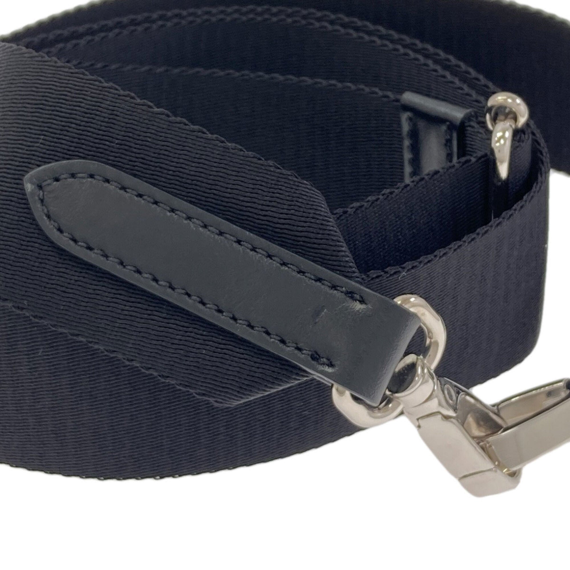 Prada Black Nylon Leather Handbag (Pre-Owned)