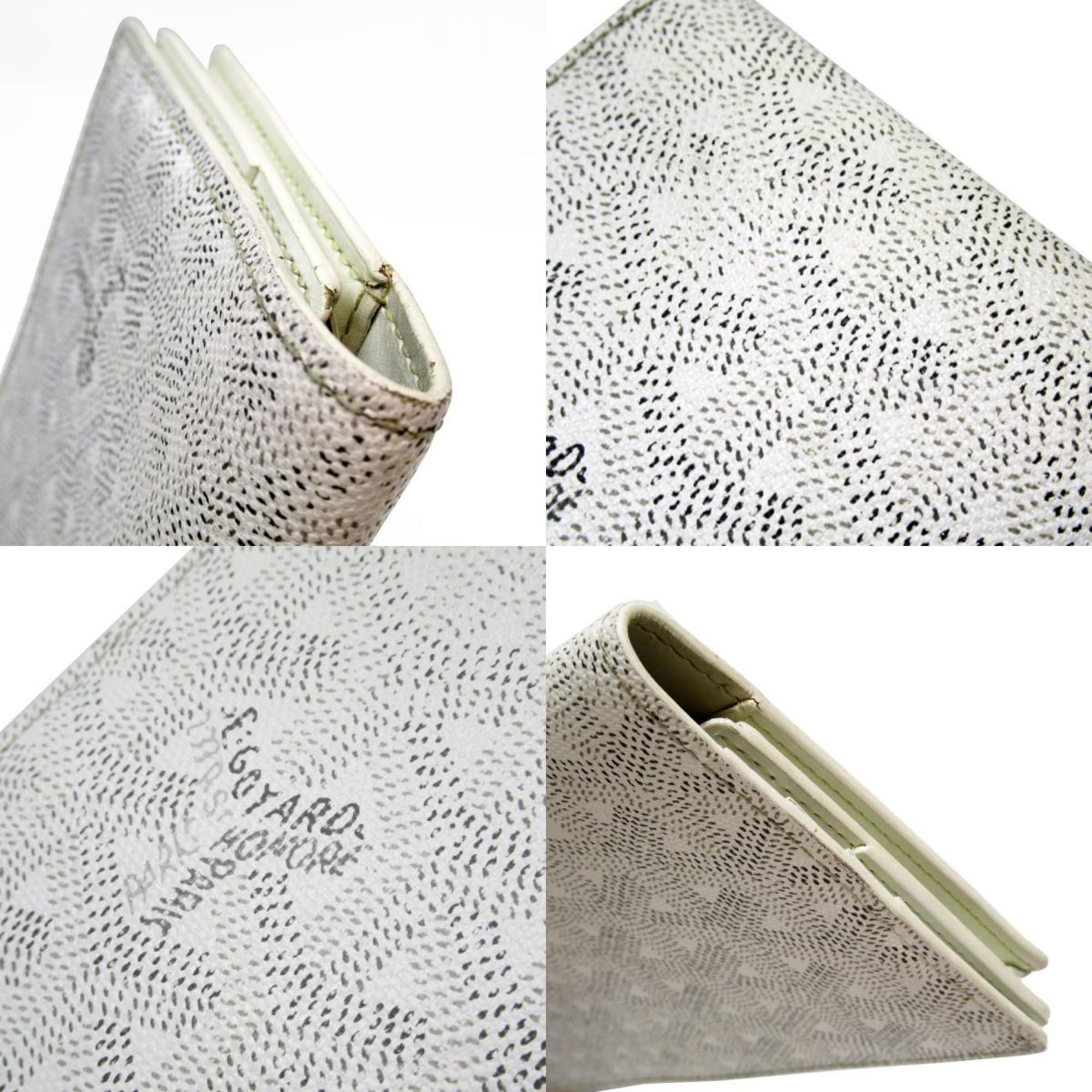Goyard White Leather Long Wallet (Bi-Fold) (Pre-Owned)
