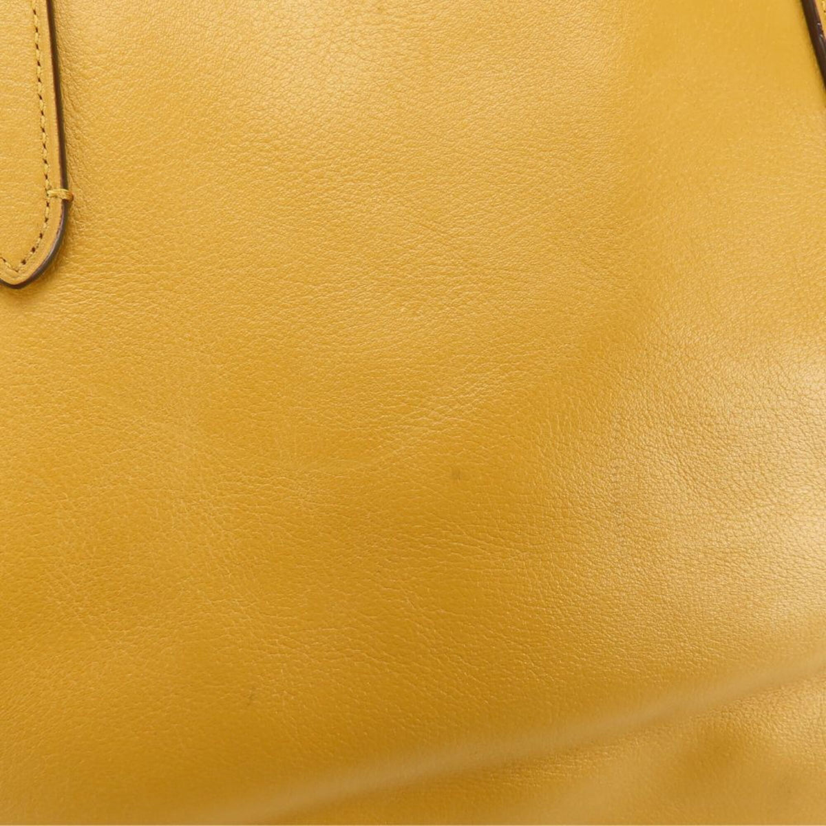 Coach Mustard Leather Tote Bag (Pre-Owned)