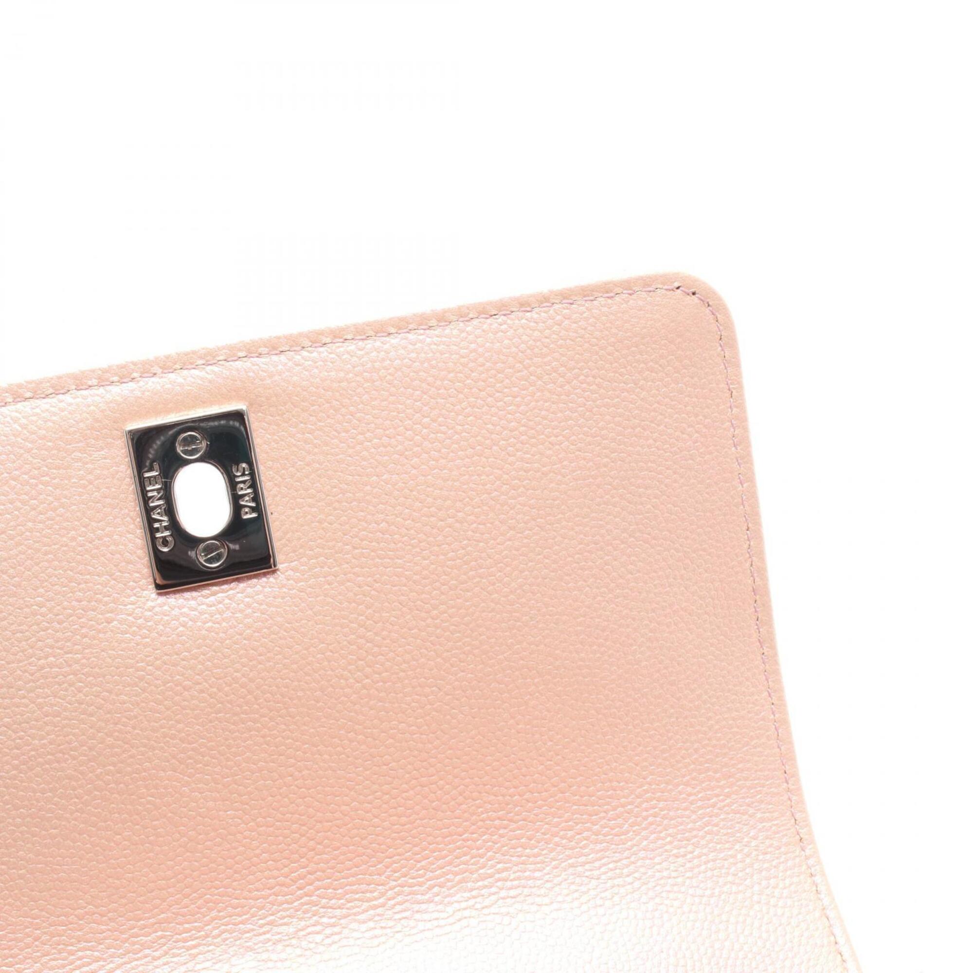 Chanel Pink Grained Calfskin Handbag (Pre-Owned)