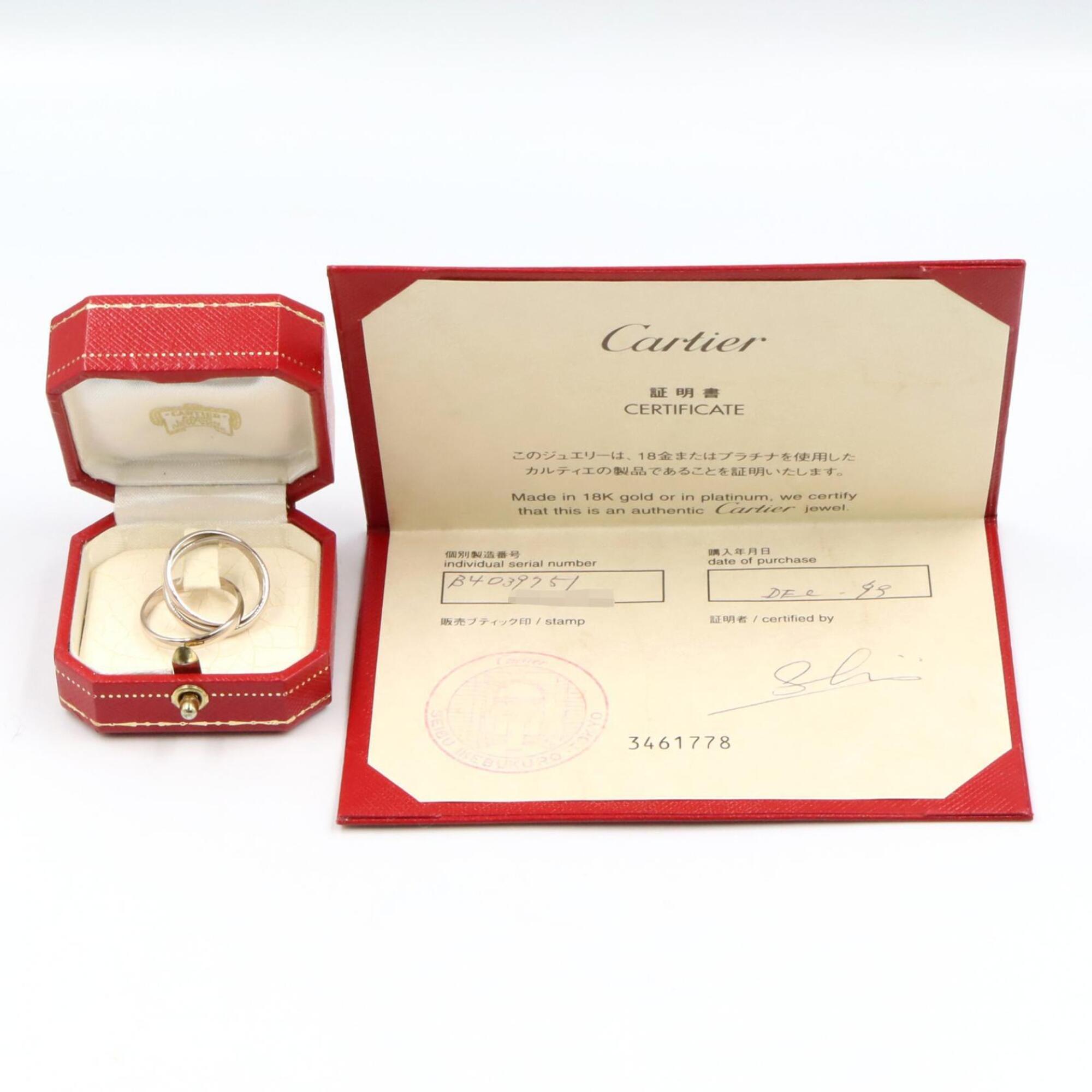 Cartier Silver White Gold (18K) Band Ring (Pre-Owned)