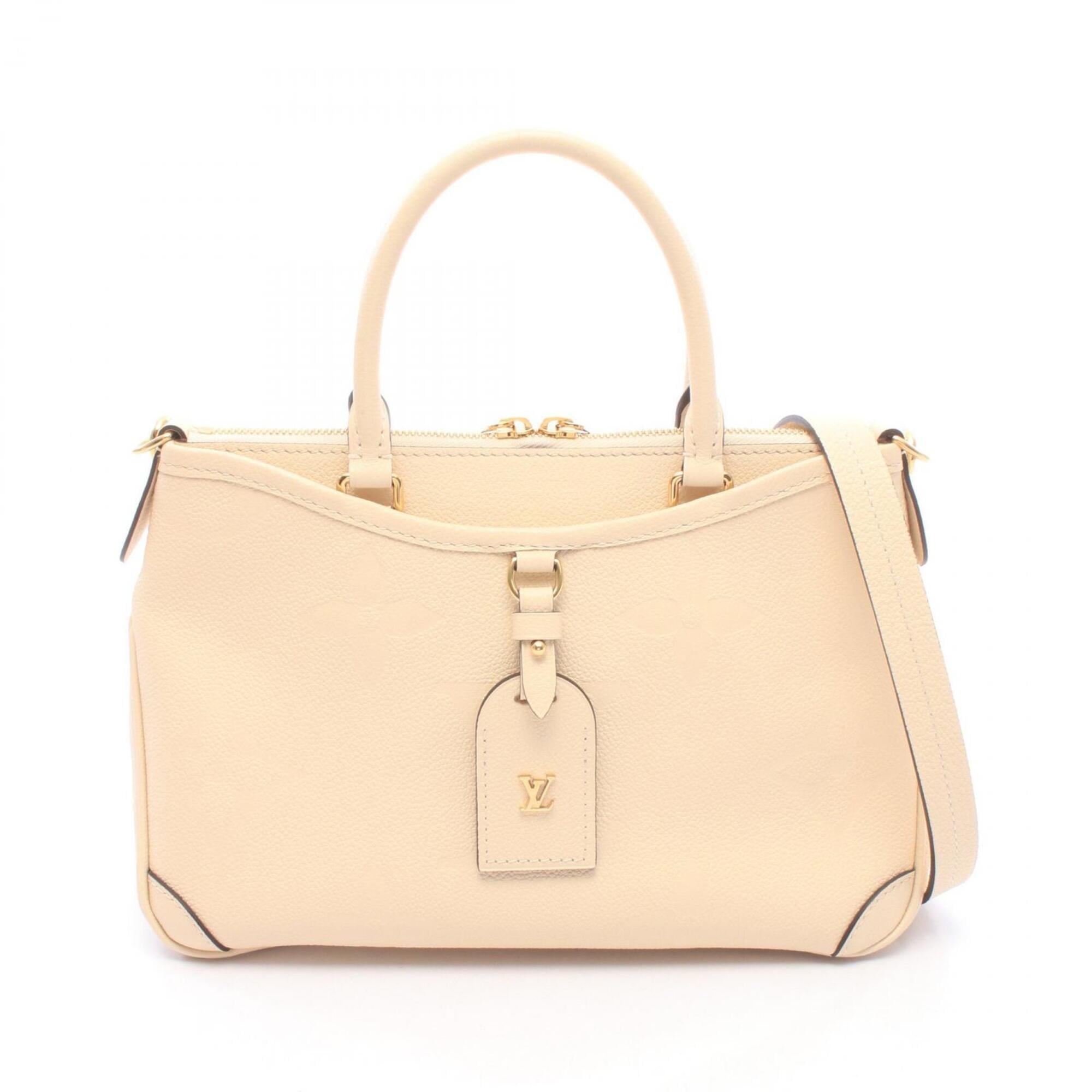 Louis Vuitton Beige Cream Monogram Empreinte Leather Handbag (Pre-Owned)