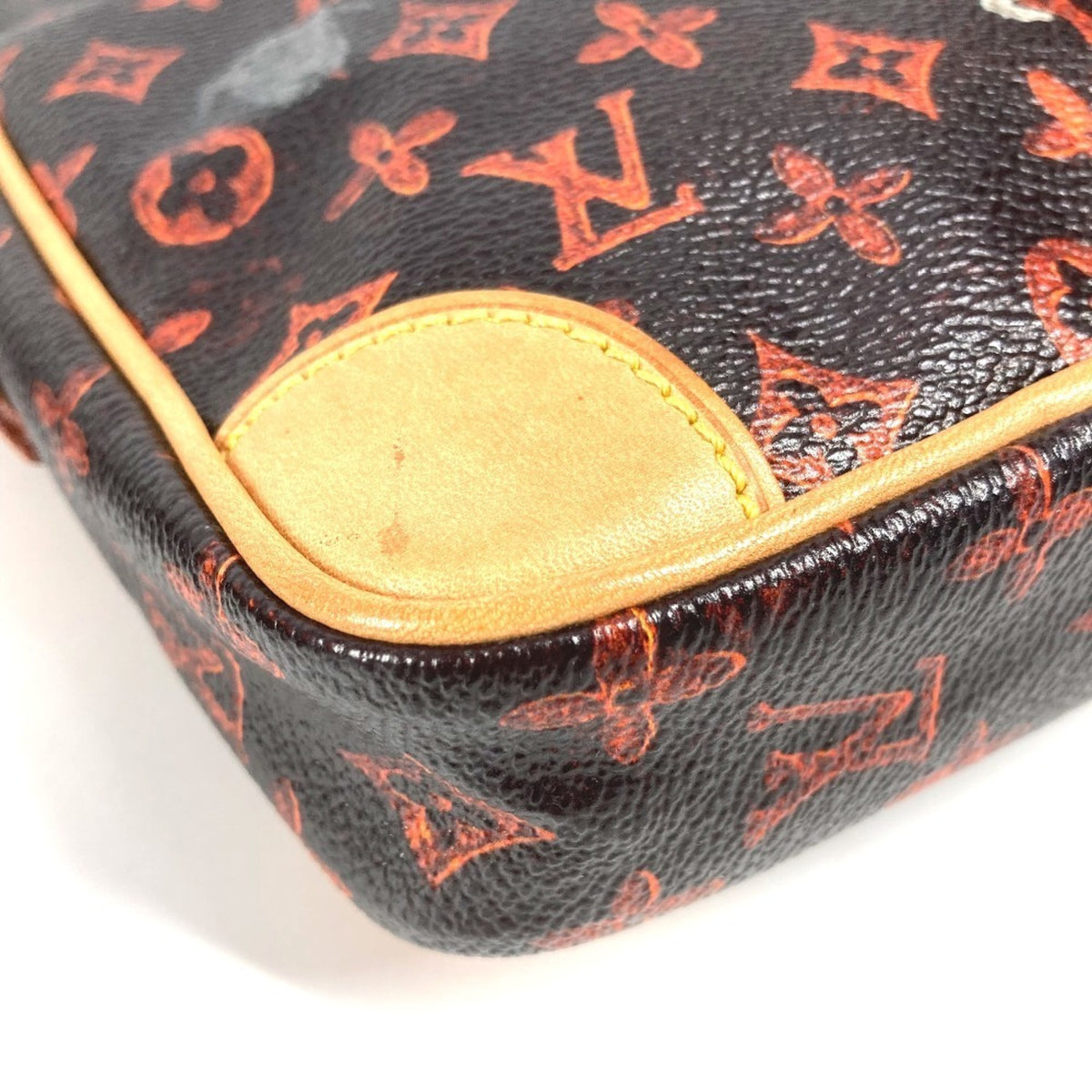 Louis Vuitton Brown Orange Monogram Pochette Shoulder Bag (Pre-Owned)