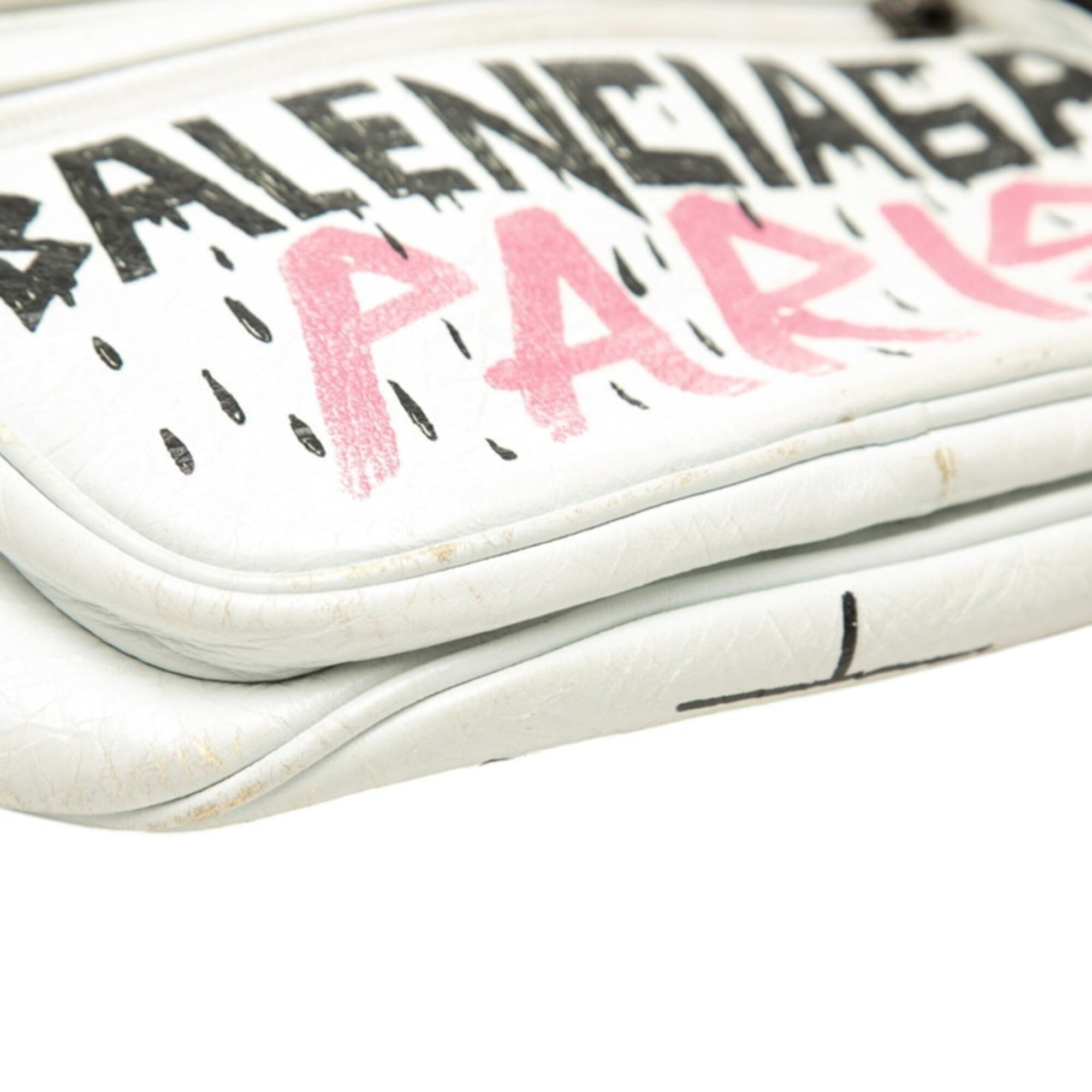 Balenciaga White Leather Sling Bag (Pre-Owned)