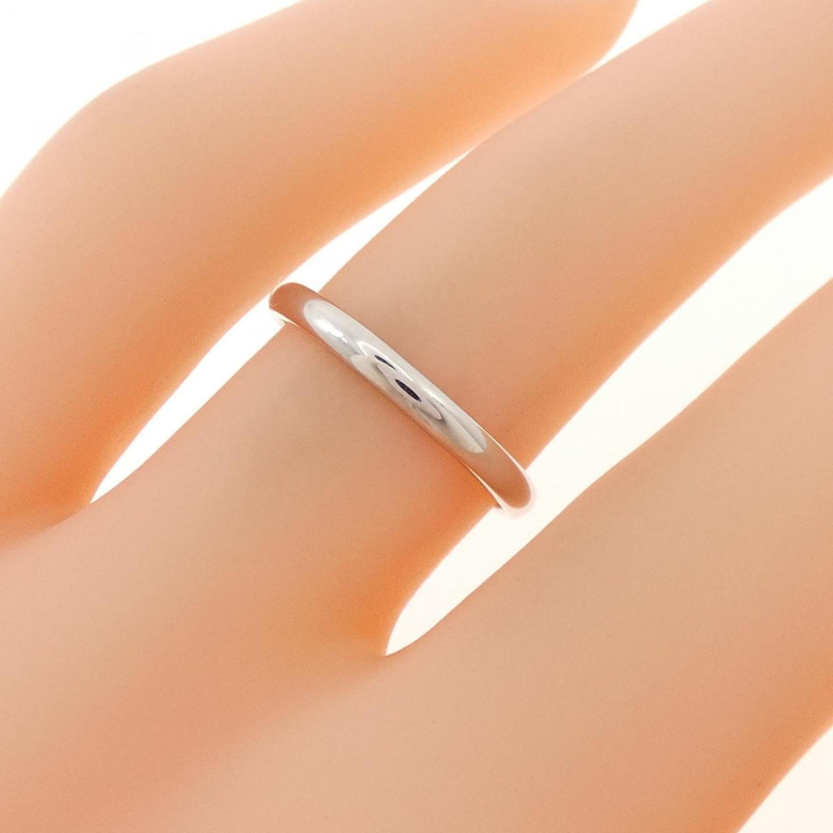 Tiffany Silver Platinum 950 Band Ring (Pre-Owned)