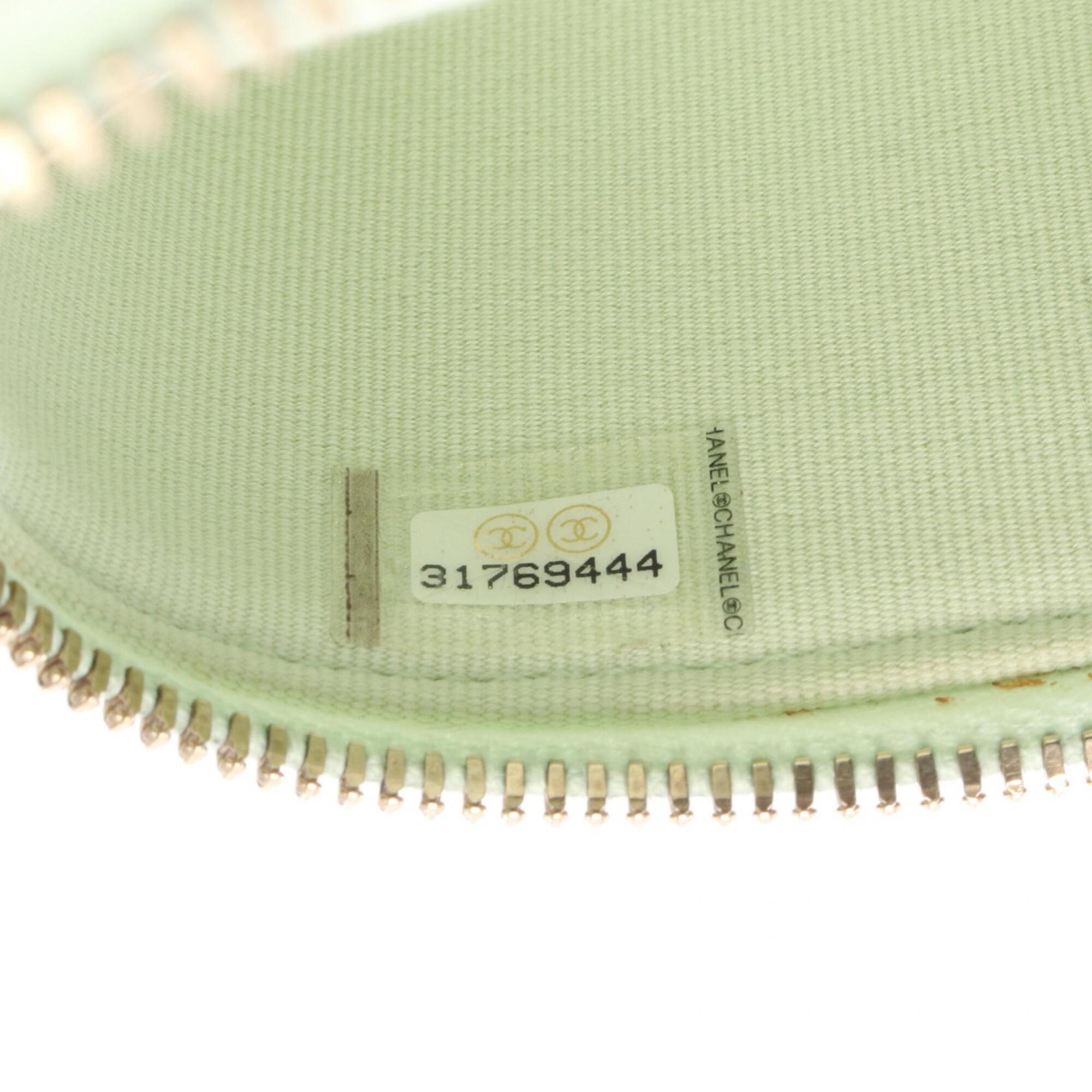 Chanel Green Grained Calfskin Handbag Shoulder Bag (Pre-Owned)