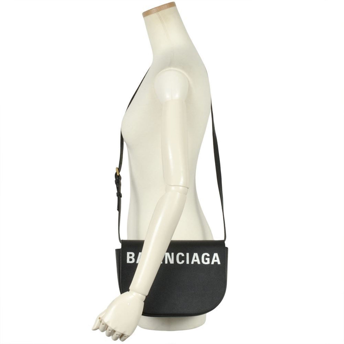 Balenciaga Black Leather Shoulder Bag (Pre-Owned)