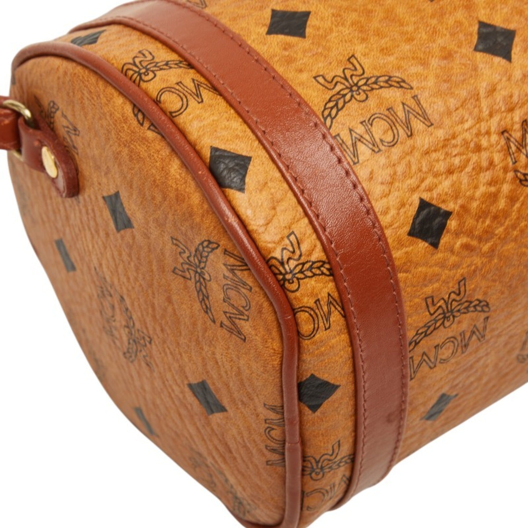 Mcm Brown Pvc Leather Shoulder Bag (Pre-Owned)
