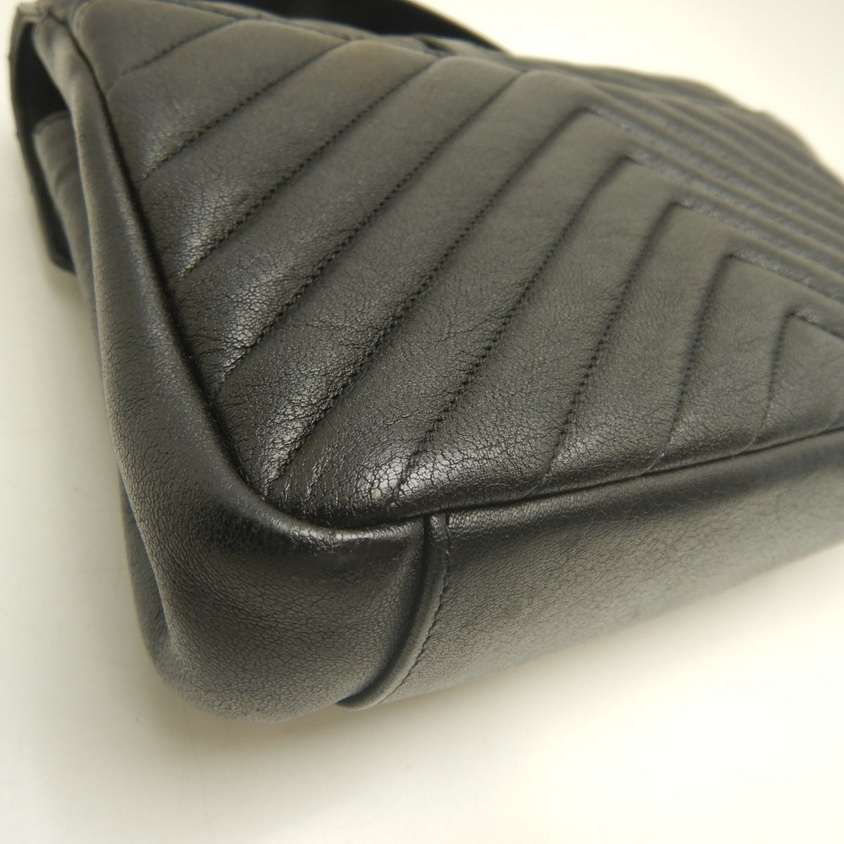 Yves Saint Laurent Black Leather School Bag Shoulder Bag (Pre-Owned)