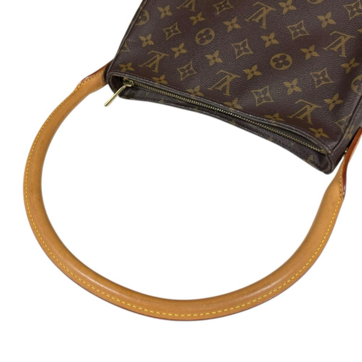 Louis Vuitton Brown Monogram Canvas Shoulder Bag (Pre-Owned)