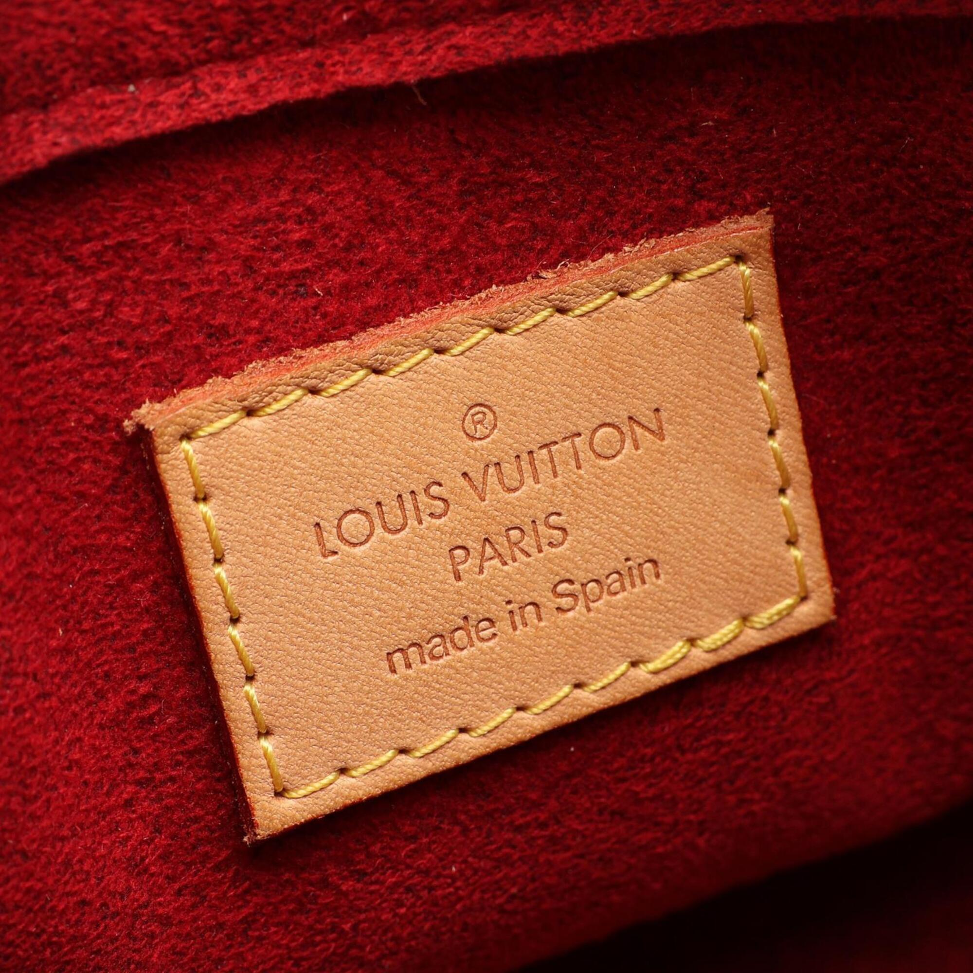 Louis Vuitton Brown Monogram Coated Canvas Leather Handbag Shoulder Bag (Pre-Owned)