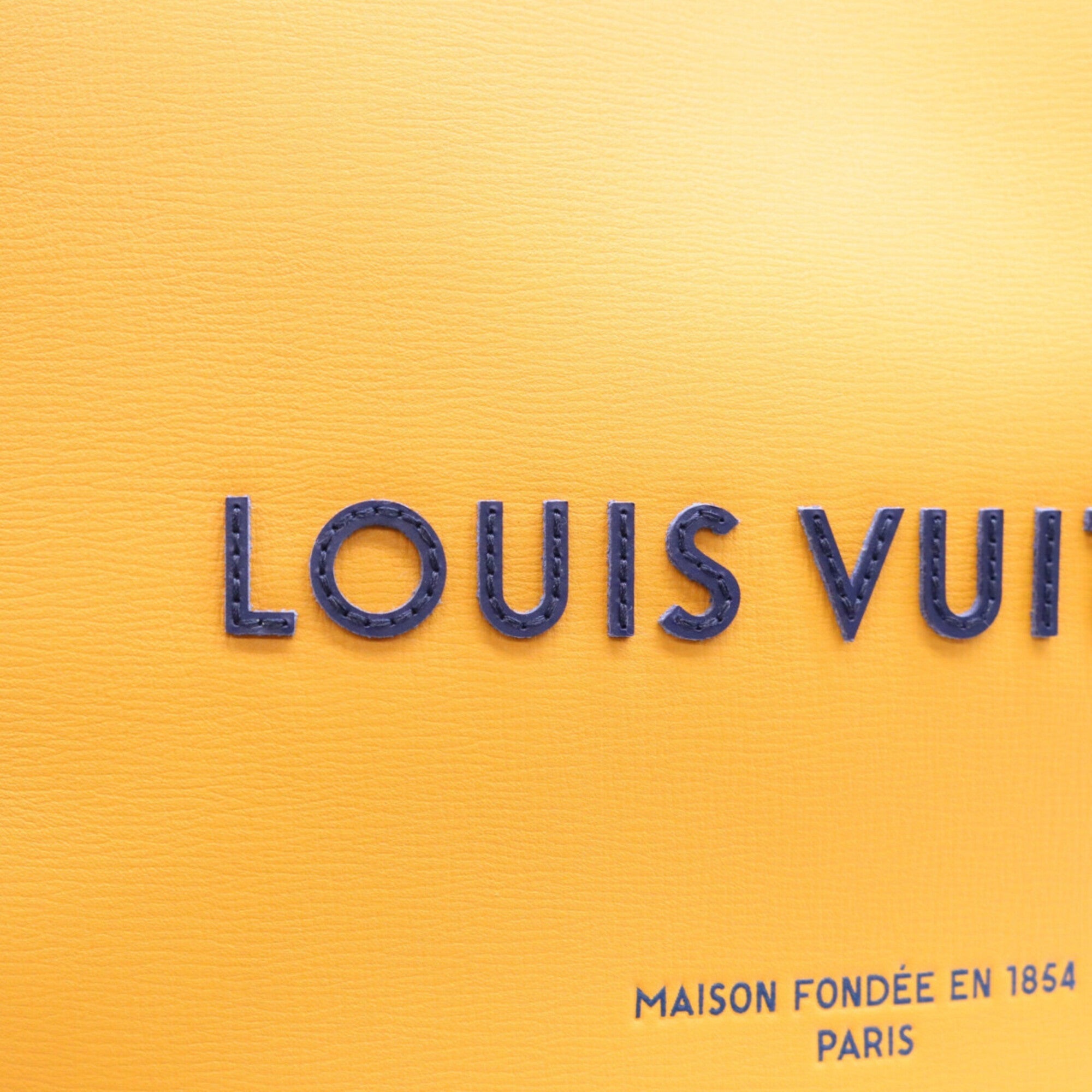 Louis Vuitton Blue Orange Leather Shoulder Bag (Pre-Owned)