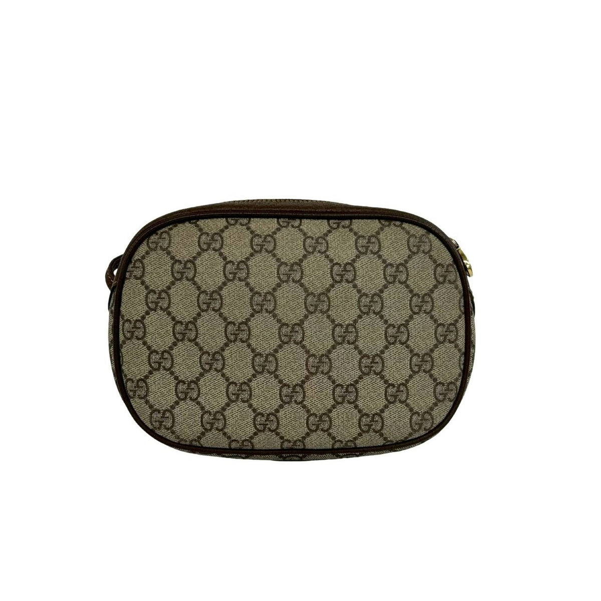 Gucci Brown Green Red Color Pvc Leather Pochette Shoulder Bag (Pre-Owned)