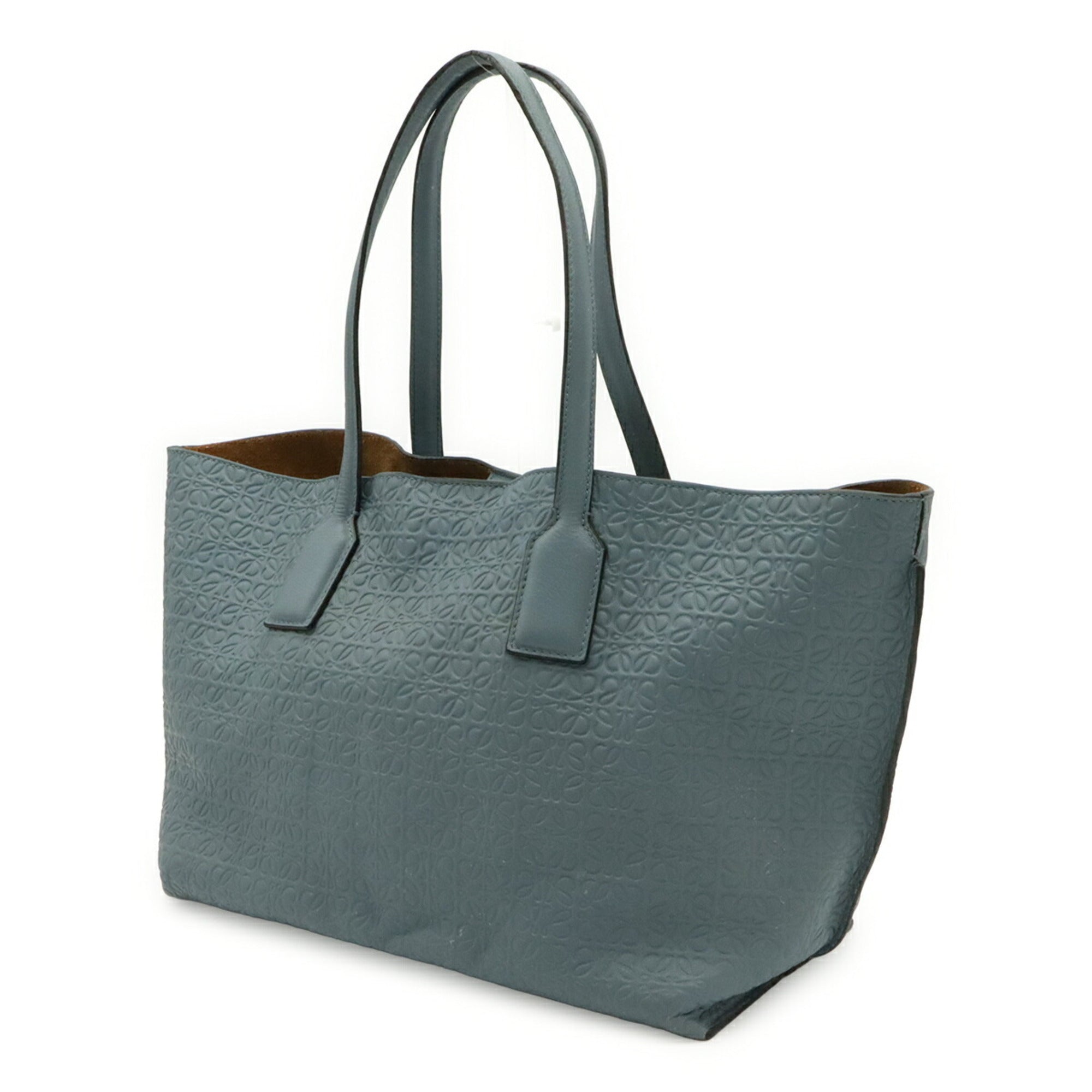 Loewe Light Blue Leather Tote Bag (Pre-Owned)