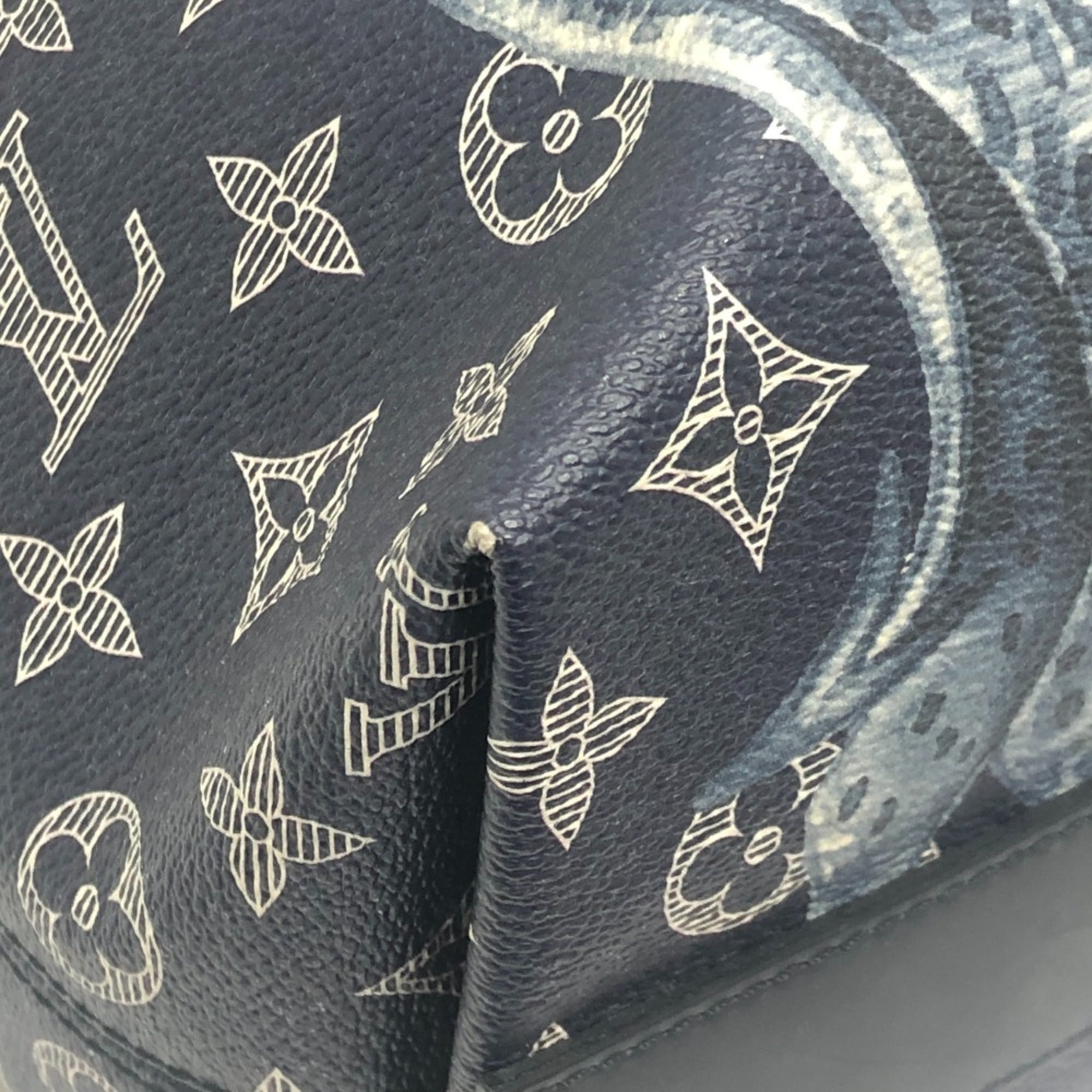 Louis Vuitton Navy Monogram Canvas Tote Bag (Pre-Owned)