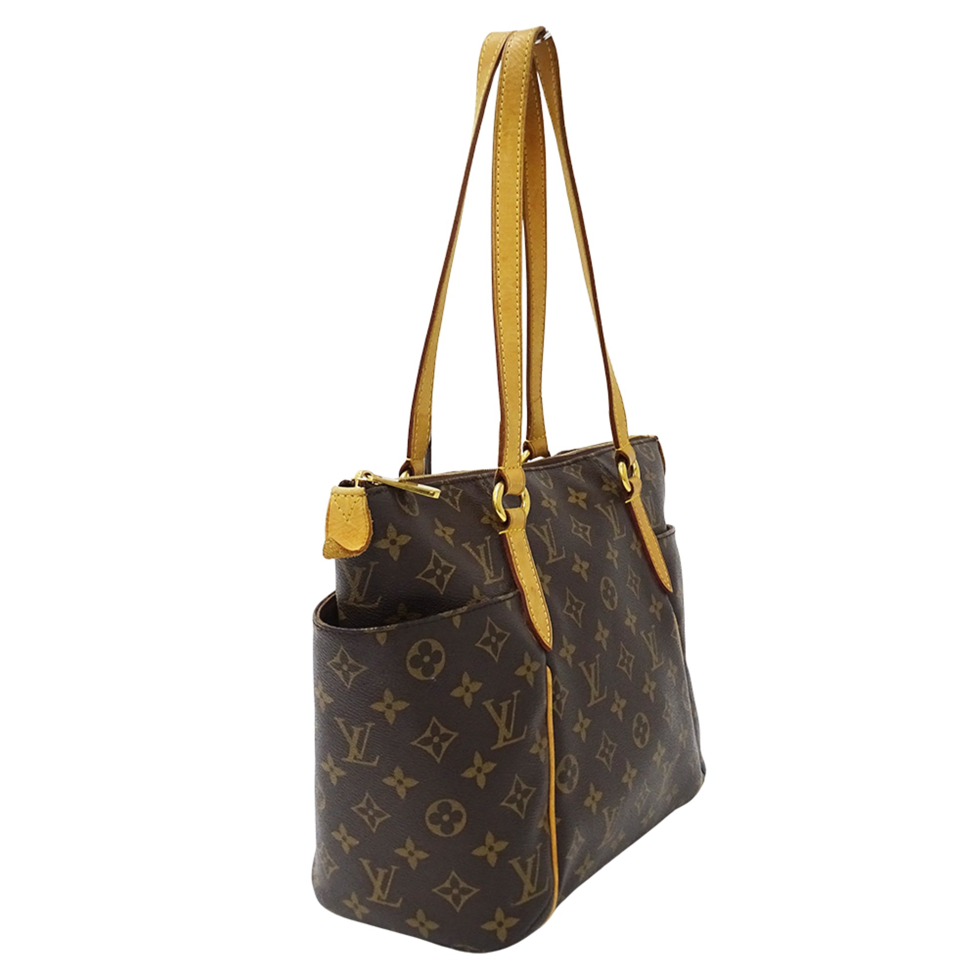 Louis Vuitton Brown Monogram Canvas Handbag Tote Bag (Pre-Owned)