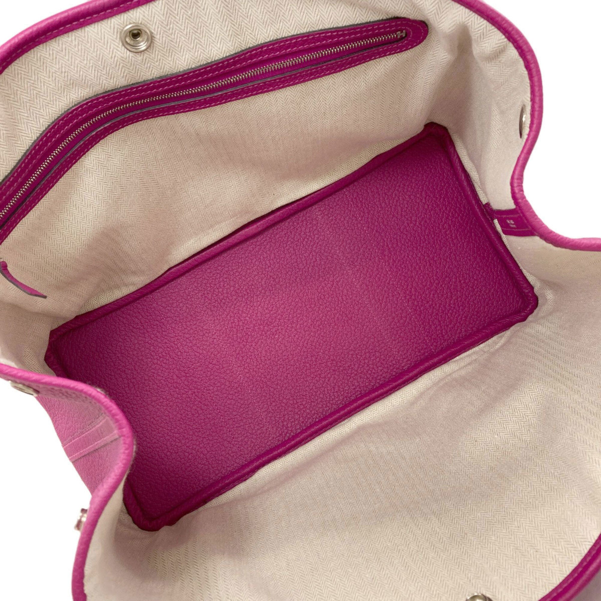 Hermes Pink Purple Negonda Leather Handbag (Pre-Owned)