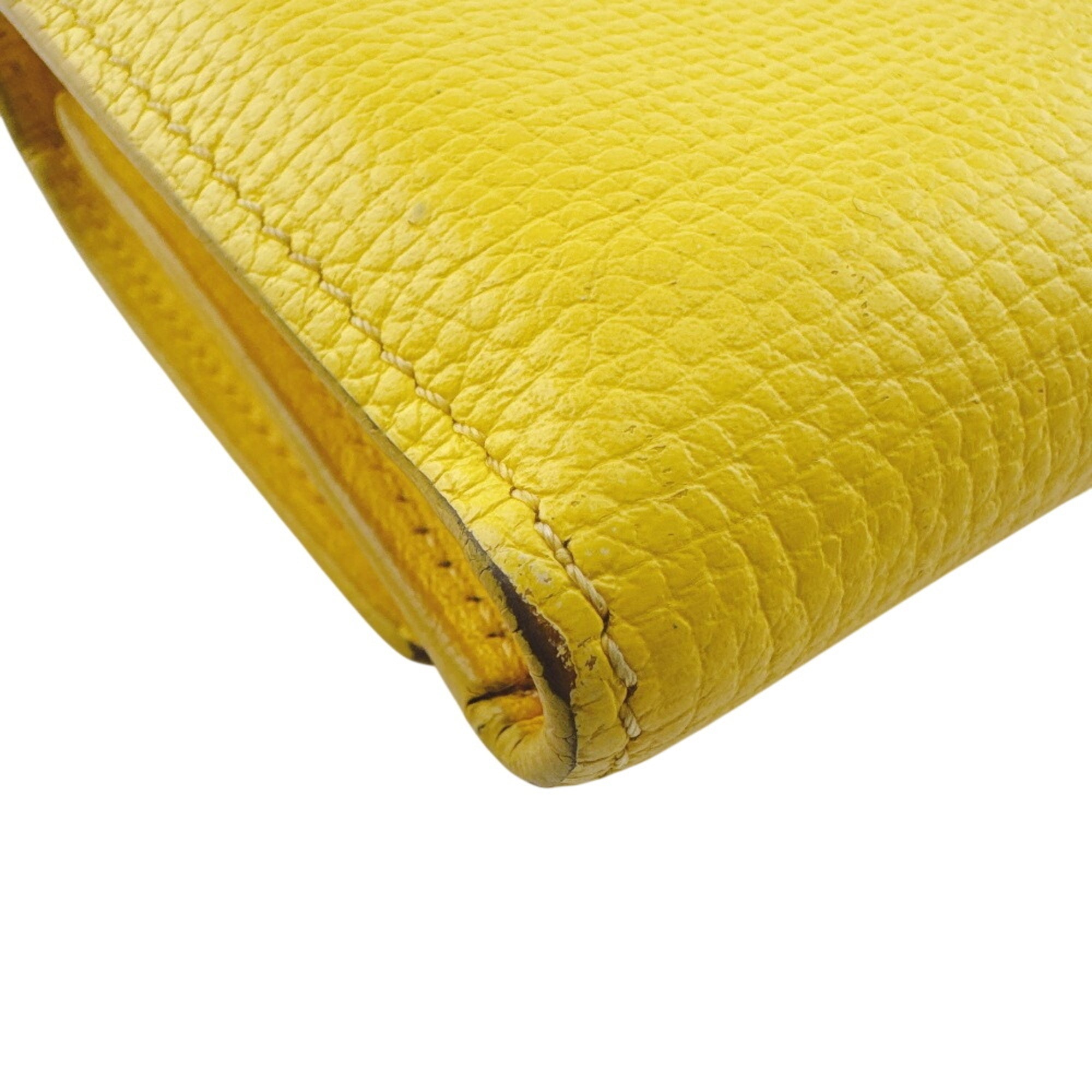 Loewe Yellow Leather Wallet (Tri-Fold) (Pre-Owned)
