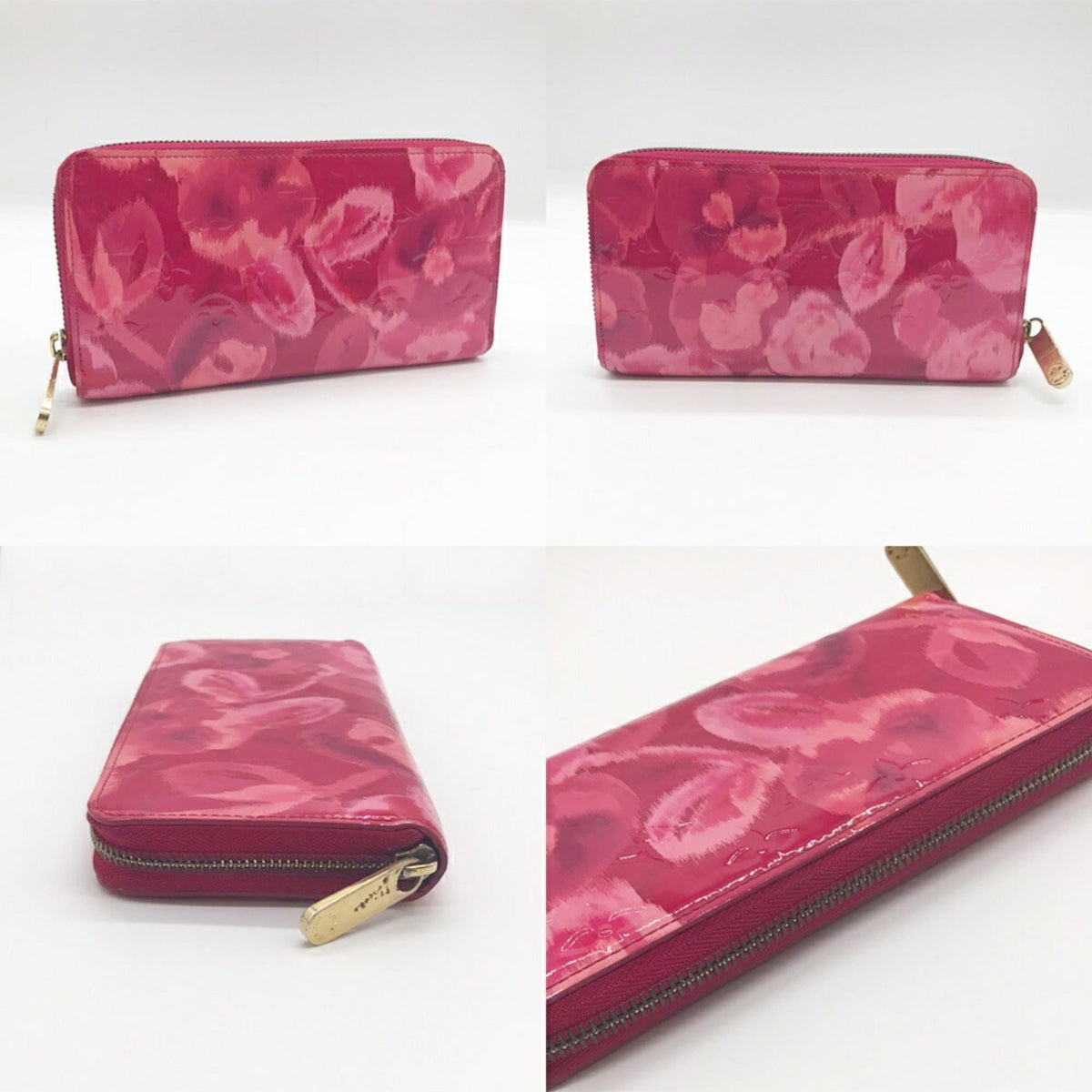 Louis Vuitton Pink Vernis Rose Long Wallet (Bi-Fold) (Pre-Owned)