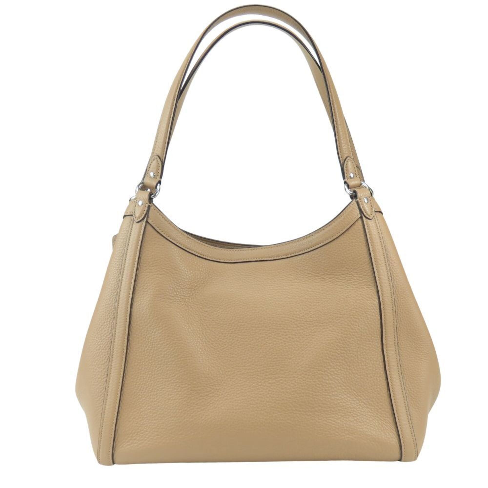 Coach Beige Leather Tote Bag (Pre-Owned)