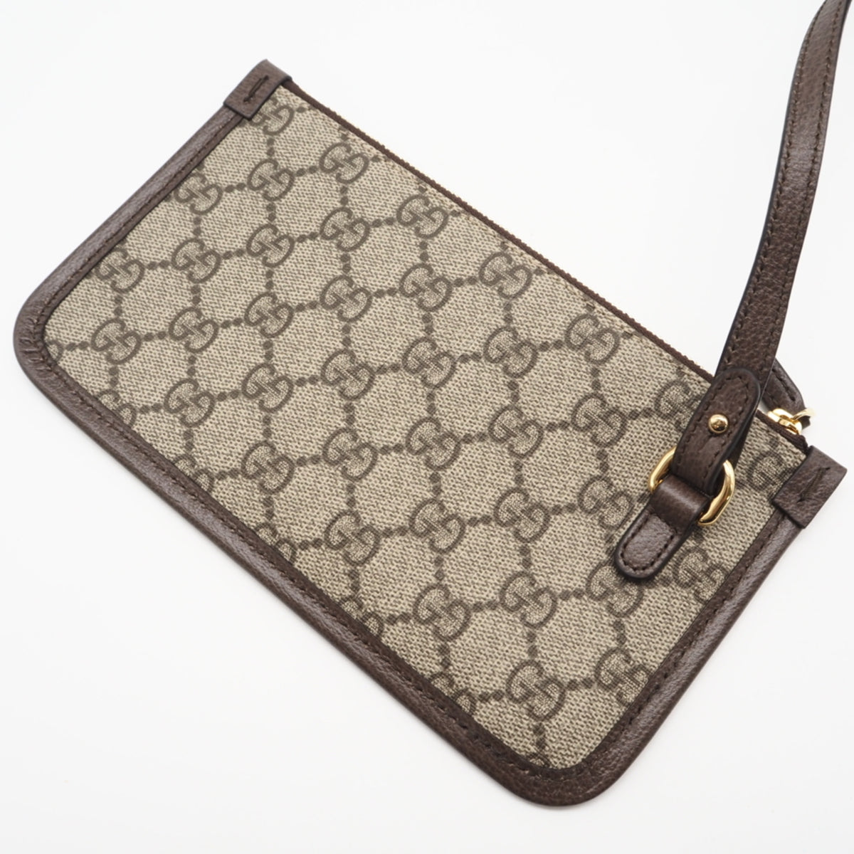 Gucci Ophidia Beige Brown Coated Canvas Handbag Tote Bag (Pre-Owned)