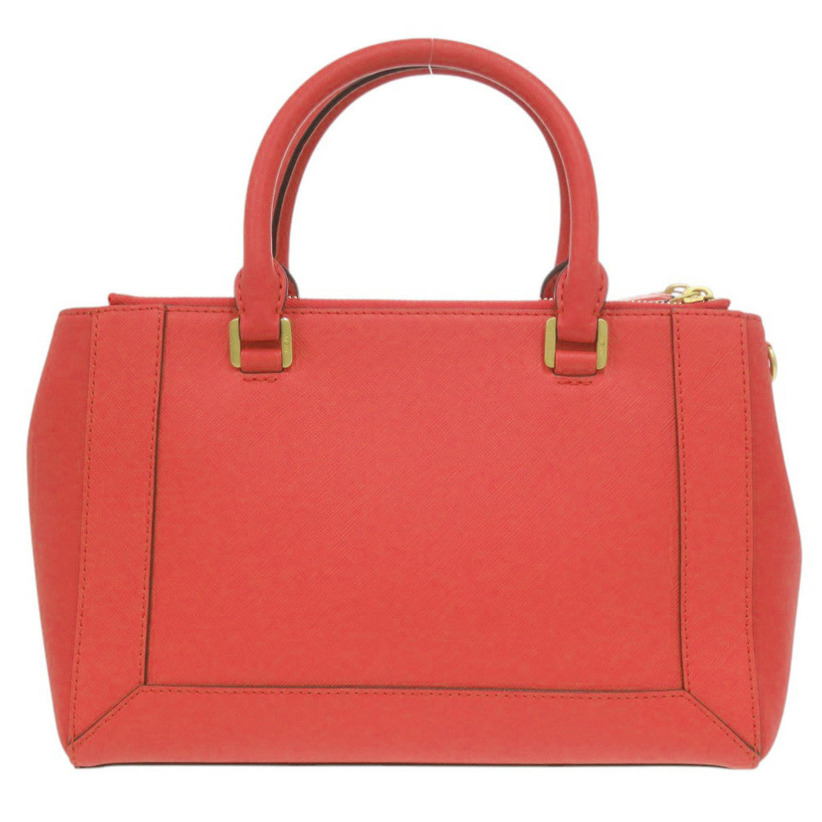 Mcm Red Color Leather Handbag (Pre-Owned)