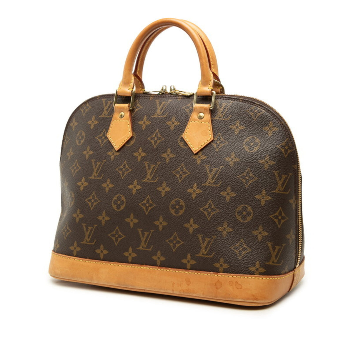 Louis Vuitton Brown Pvc Leather Handbag (Pre-Owned)