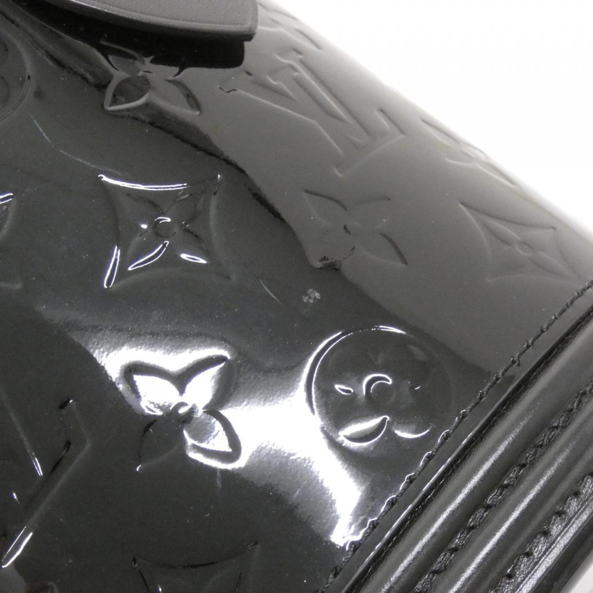 Louis Vuitton Black Leather Handbag (Pre-Owned)