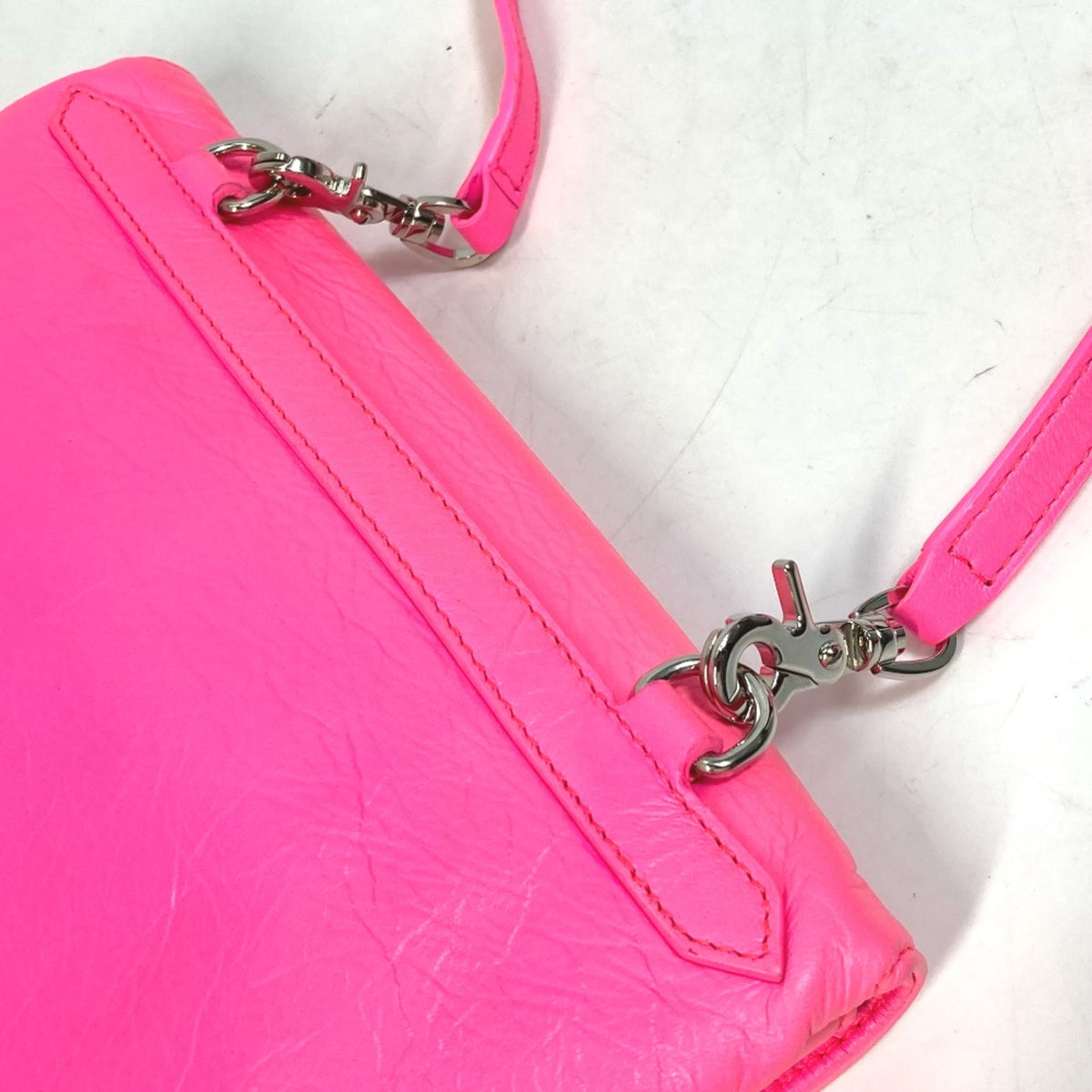 Balenciaga Pink Leather Clutch Bag (Pre-Owned)