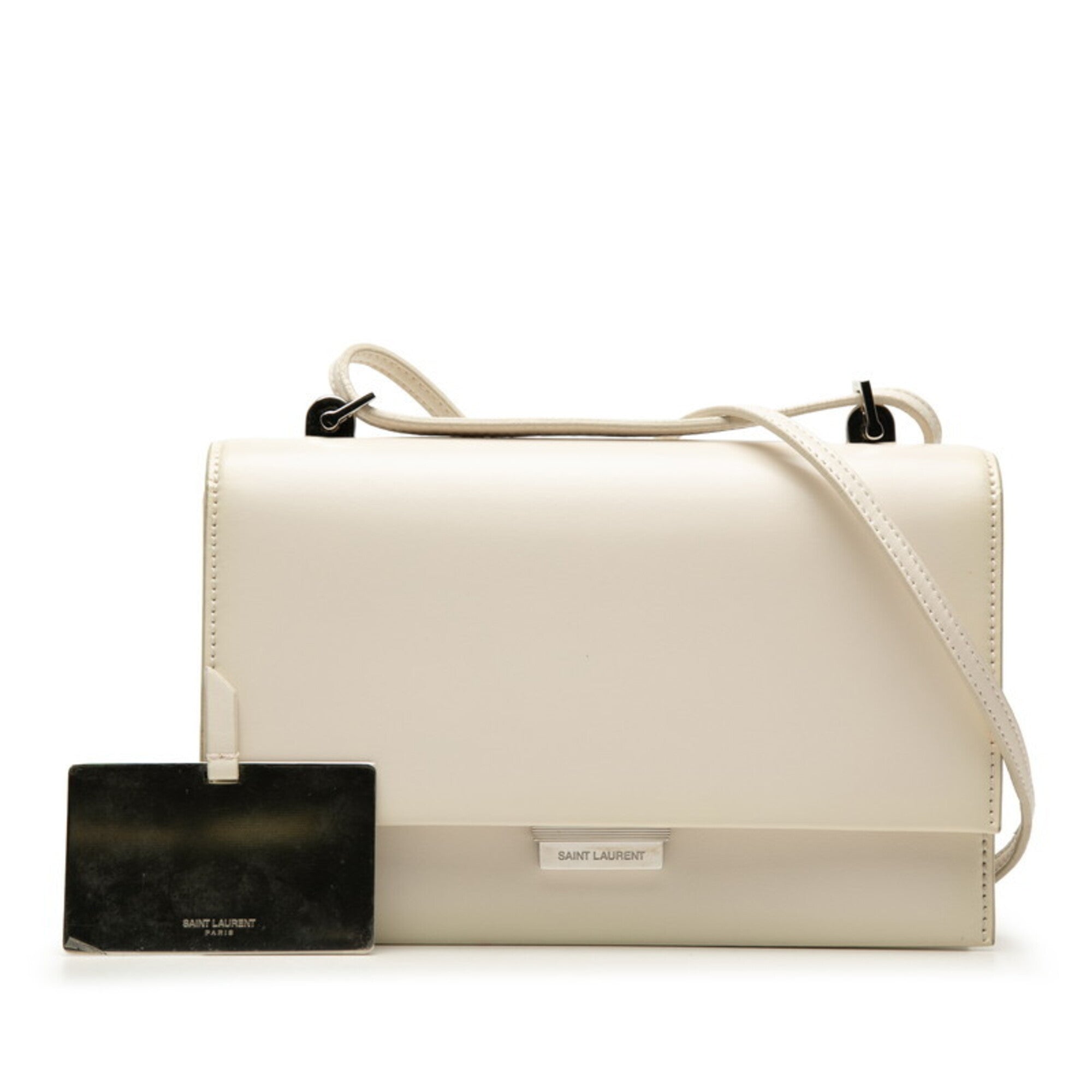 Saint Laurent White Leather Shoulder Bag (Pre-Owned)