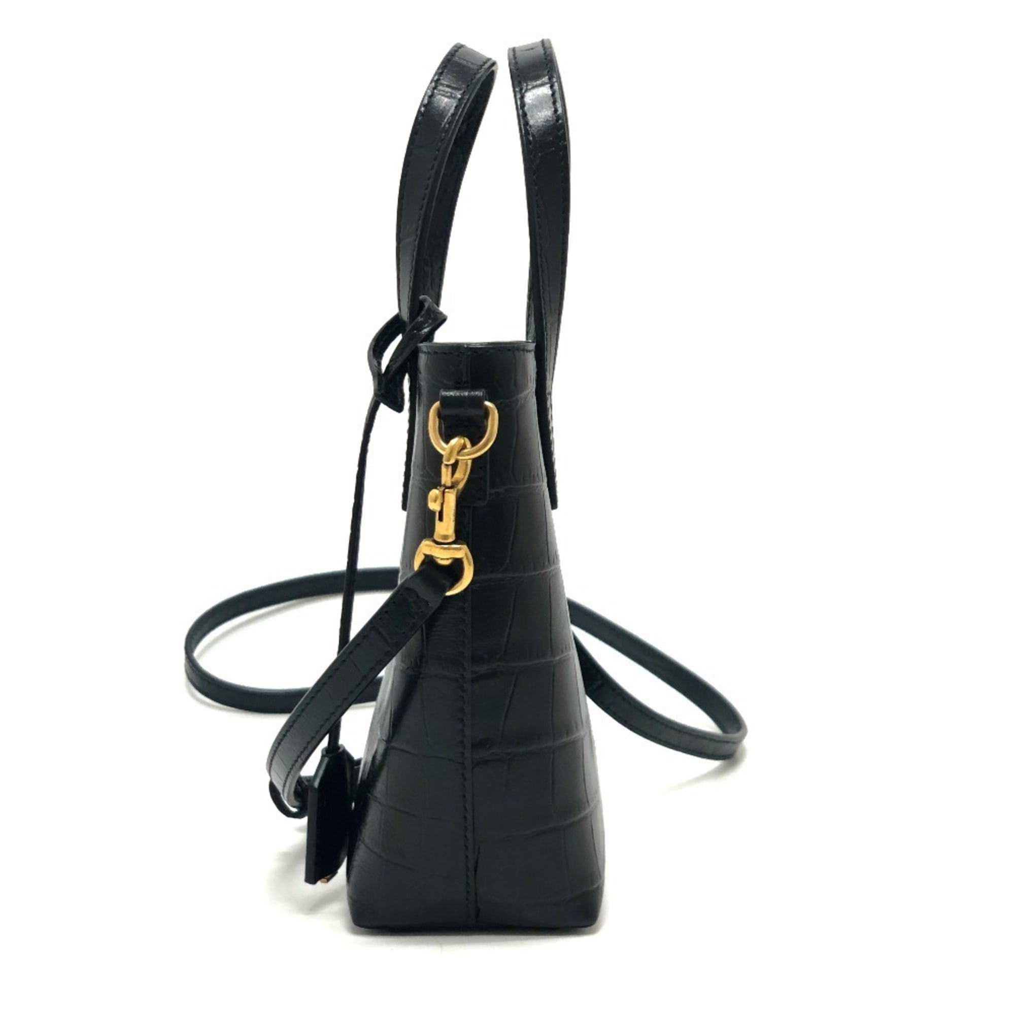 Yves Saint Laurent Black Leather Handbag (Pre-Owned)
