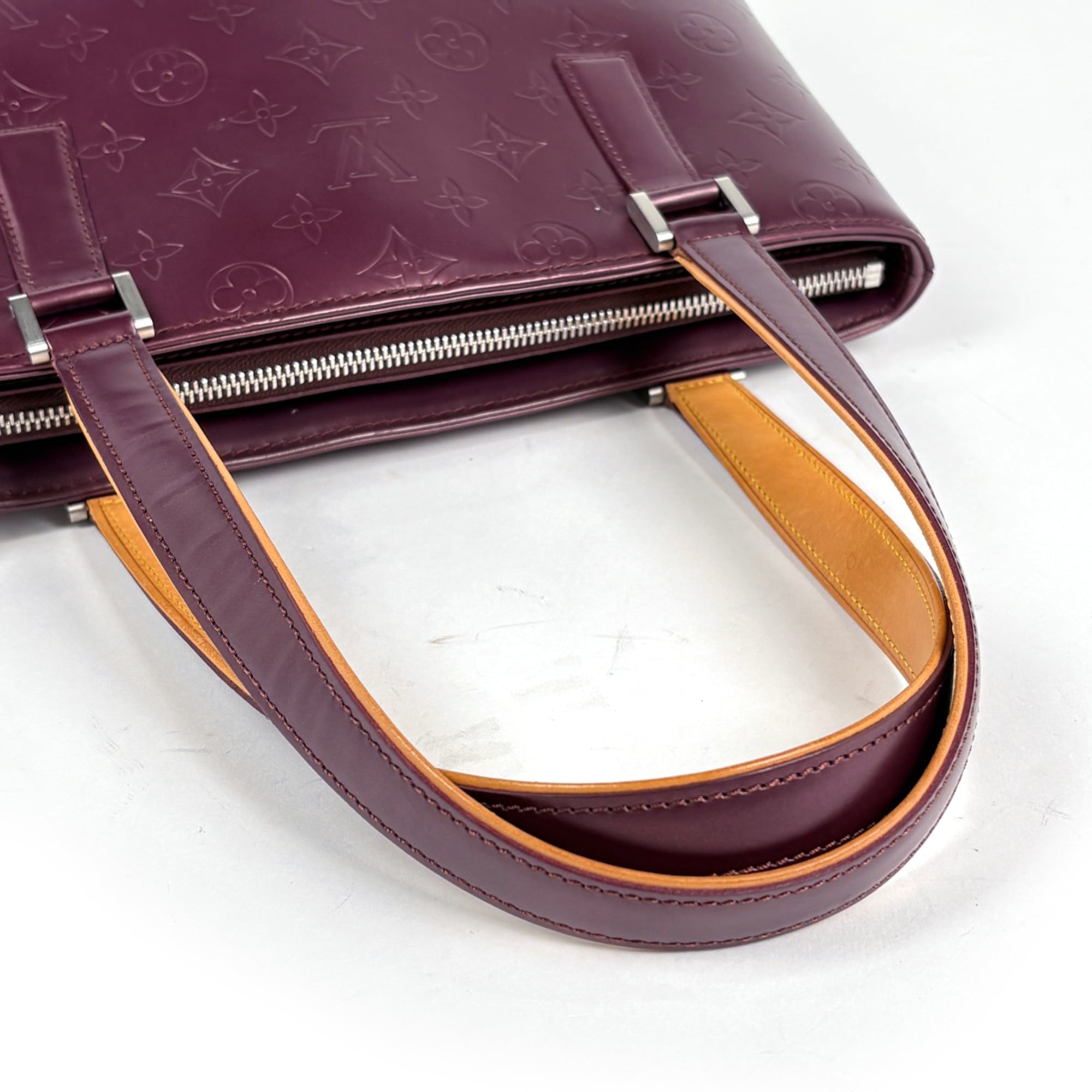 Louis Vuitton Violet Monogram Mat Shoulder Bag Tote Bag (Pre-Owned)